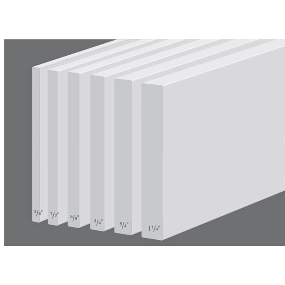 Royal 125568 3/4-in x 48-in x 8 Reversible (Smooth/Wood grain) PVC Trim Board