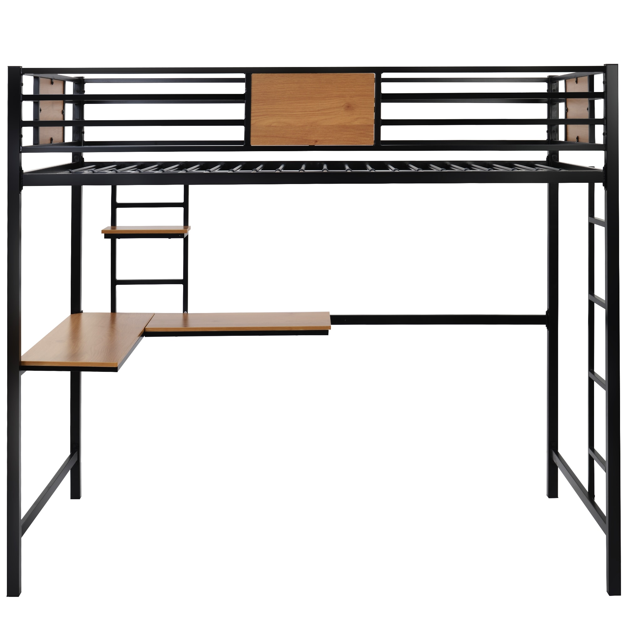 CASAINC LY-MF197366AAB Loft bed Black Twin Loft Bunk Bed