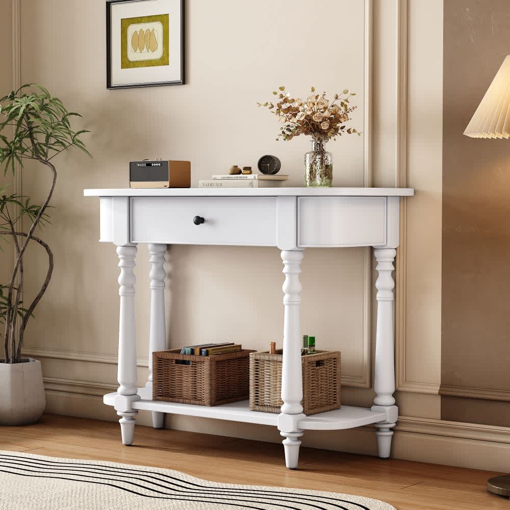 Coolbibila BOB-CONSOLE-WHITE Console-Sofa-Tables - View #5