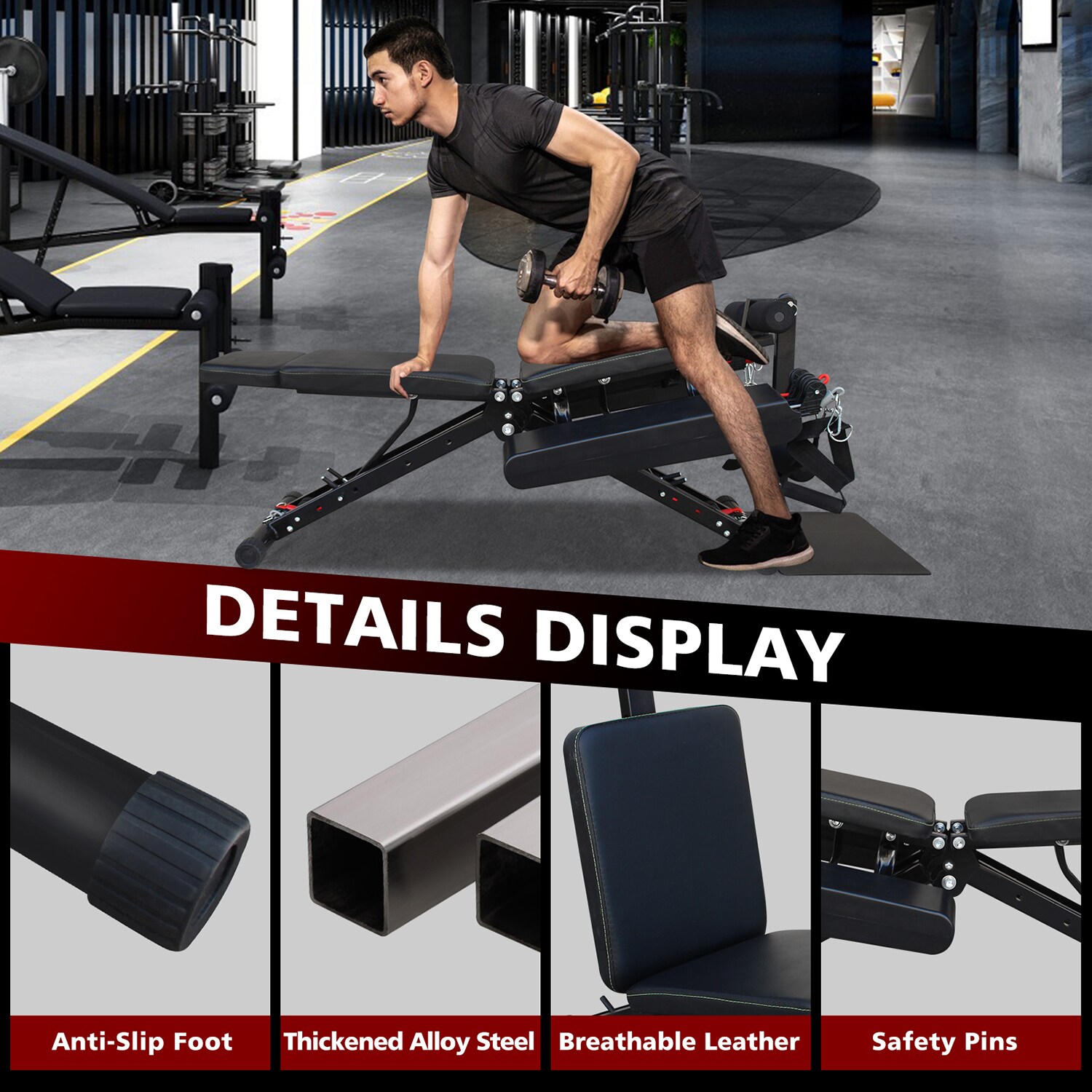 GZMR SPJS-4895-BL Weight-Benches - View #5