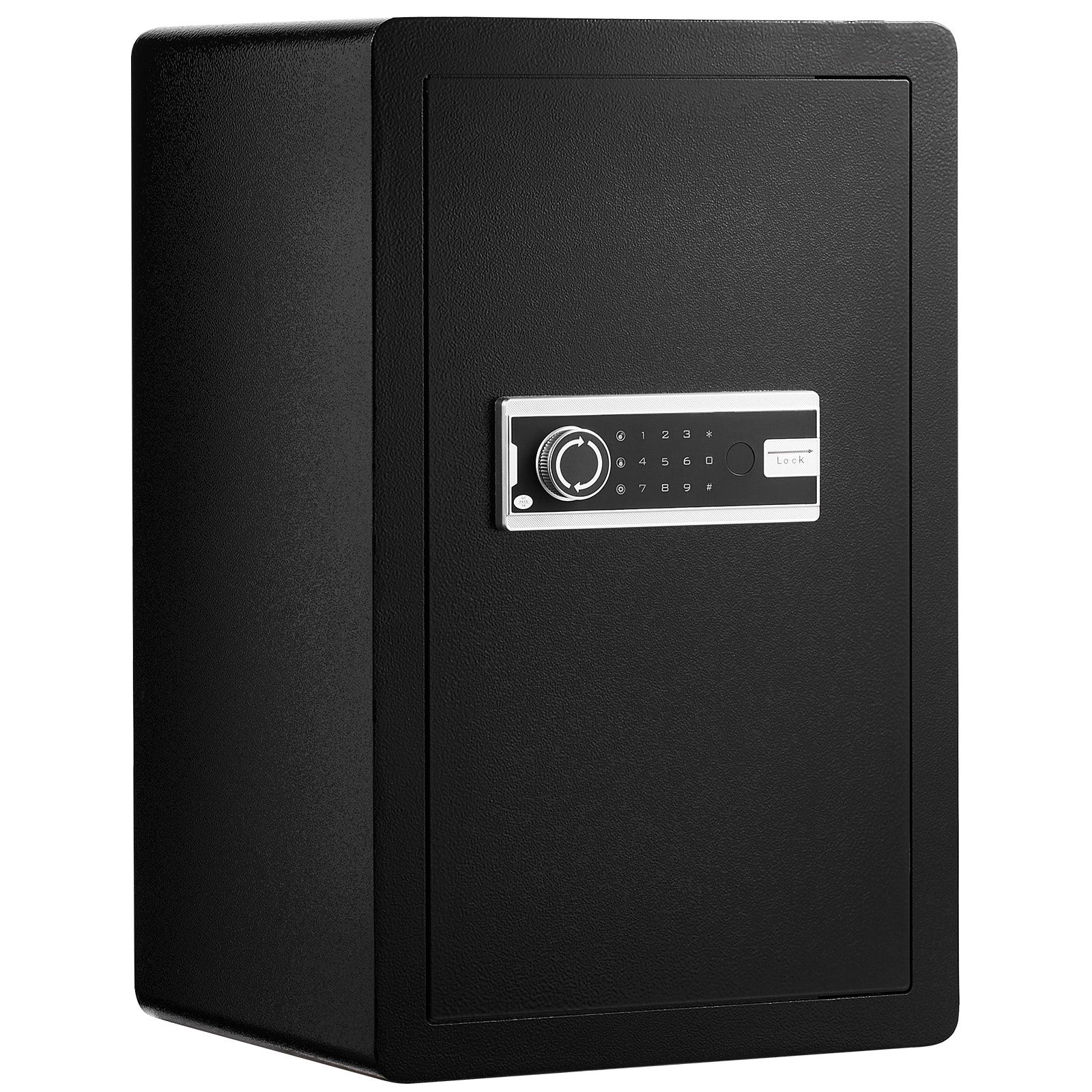 Slickblue Single Door 15.75 x 13.78 x 24.8 in Black 3.5 Cu Ft Carbon Steel Security Safe with Digital Keypad Lock LED Light and Dual Alarm for Home or Office
