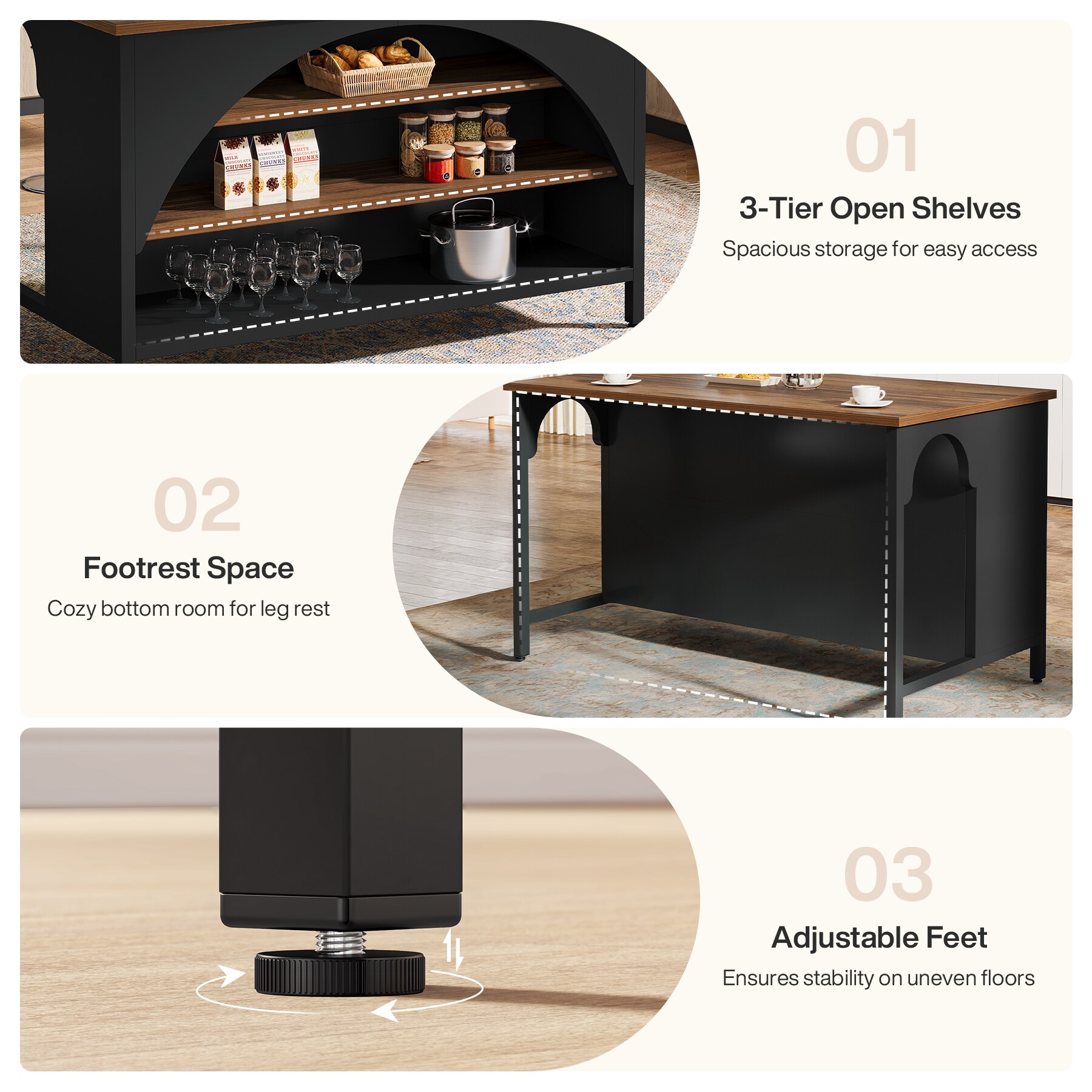 Tribesigns LWOYJL-1433YY Kitchen-Furniture - View #6