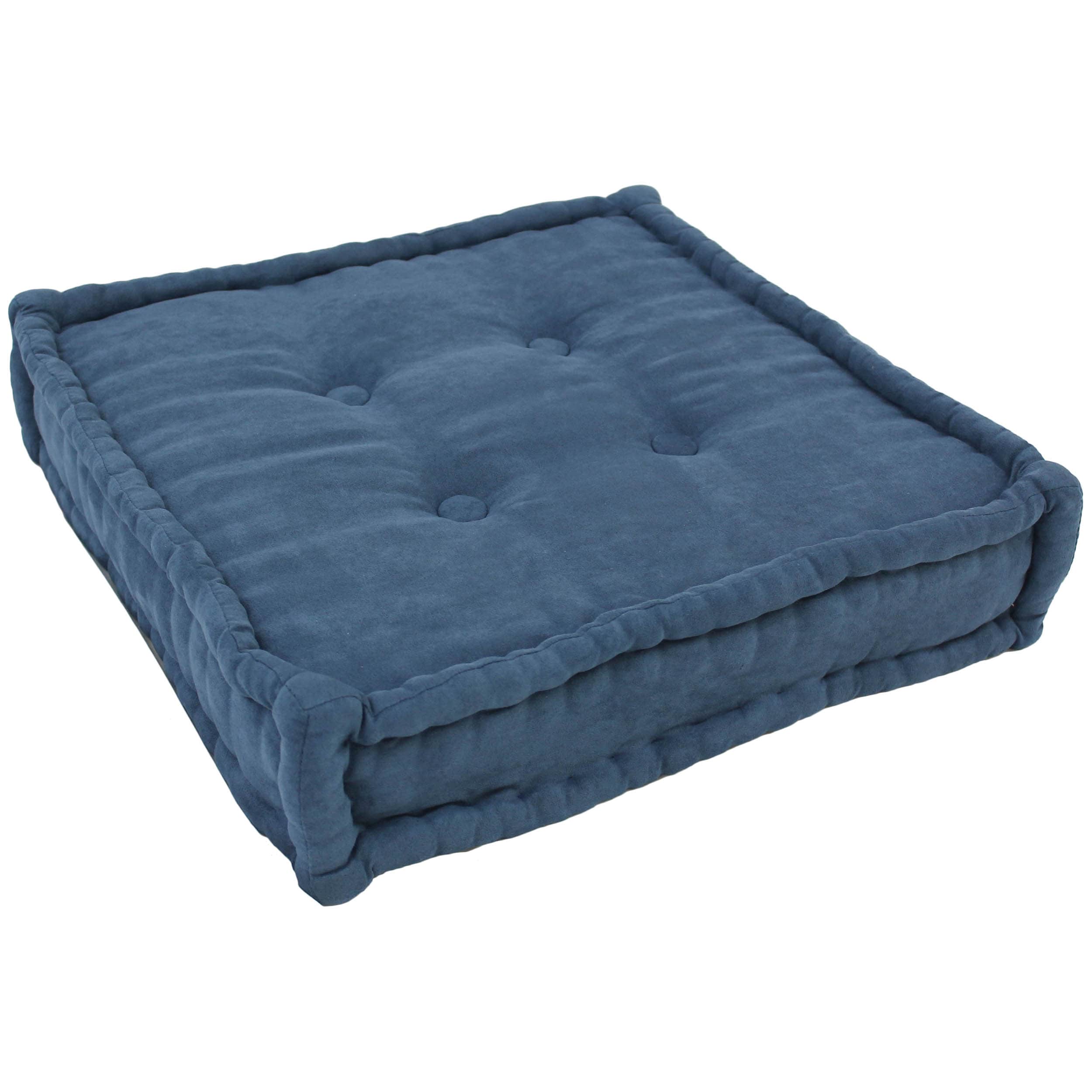 Blazing Needles 20-SQ-MS-IN 2 -Piece 20-in x 20-in Indigo Square Indoor Decorative Pillow