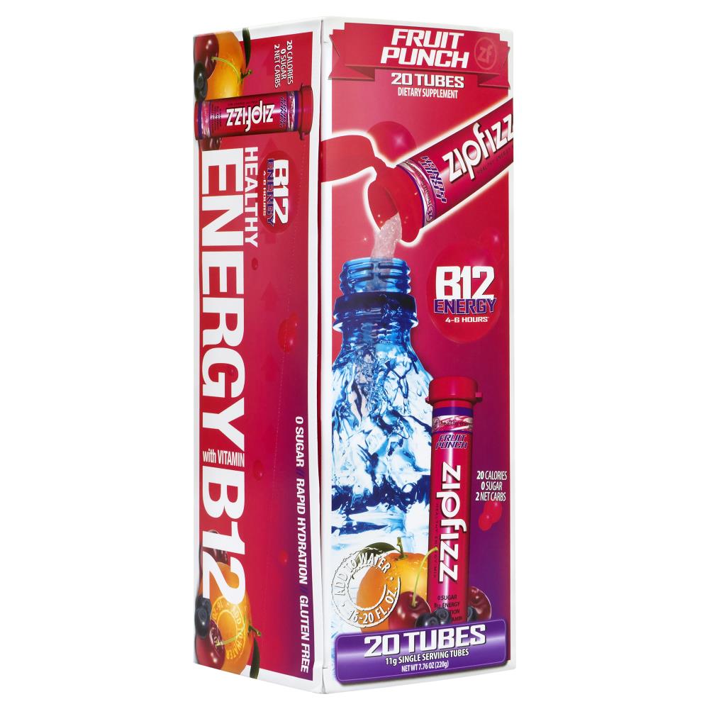 Zipfizz health energy supplement 20Pack Fruit Punch SingleServe Tea