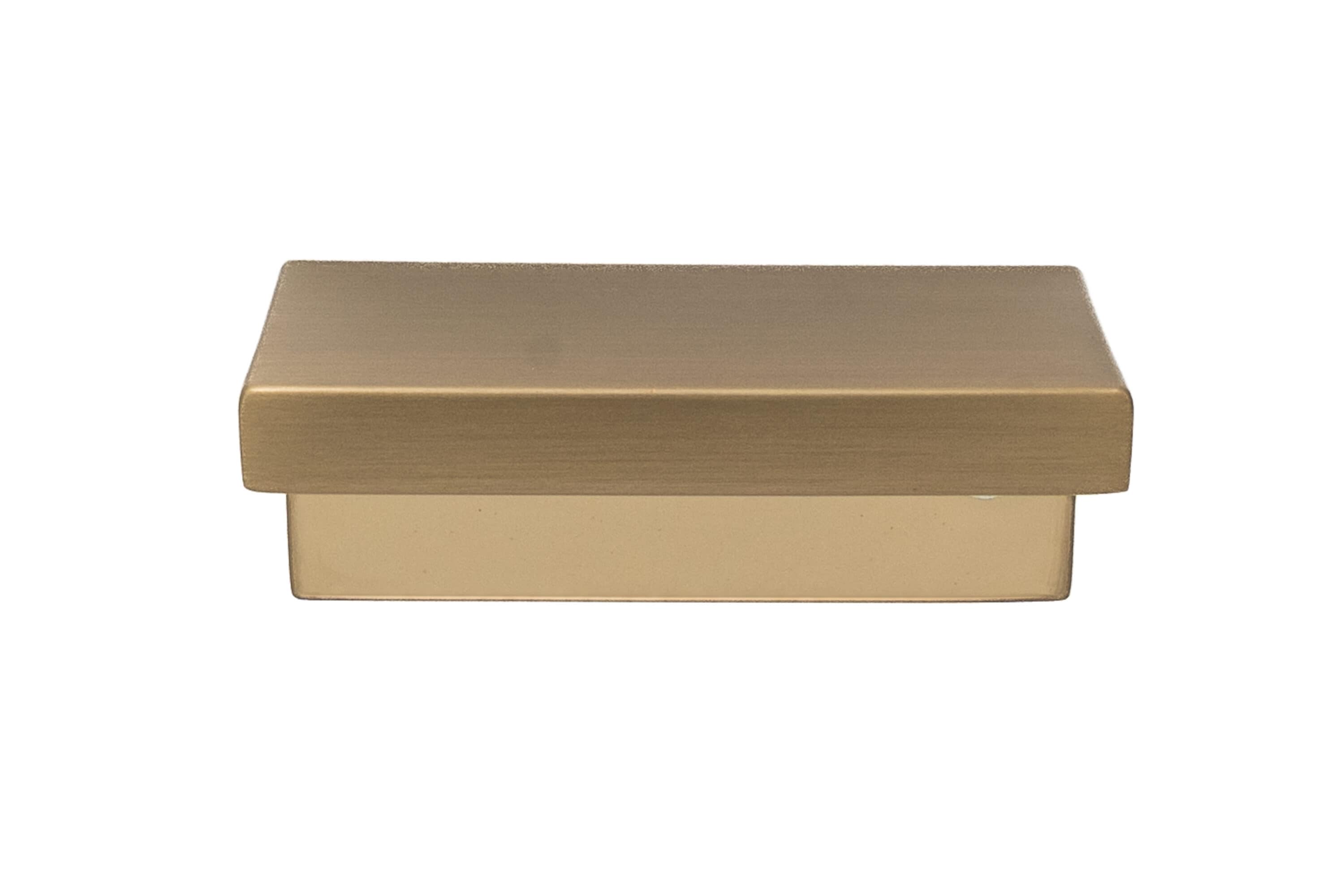 Sumner Street Home Hardware Ethan 1-1/2-in , 38mm Center to Center Champagne Bronze Rectangular Finger Drawer Pull