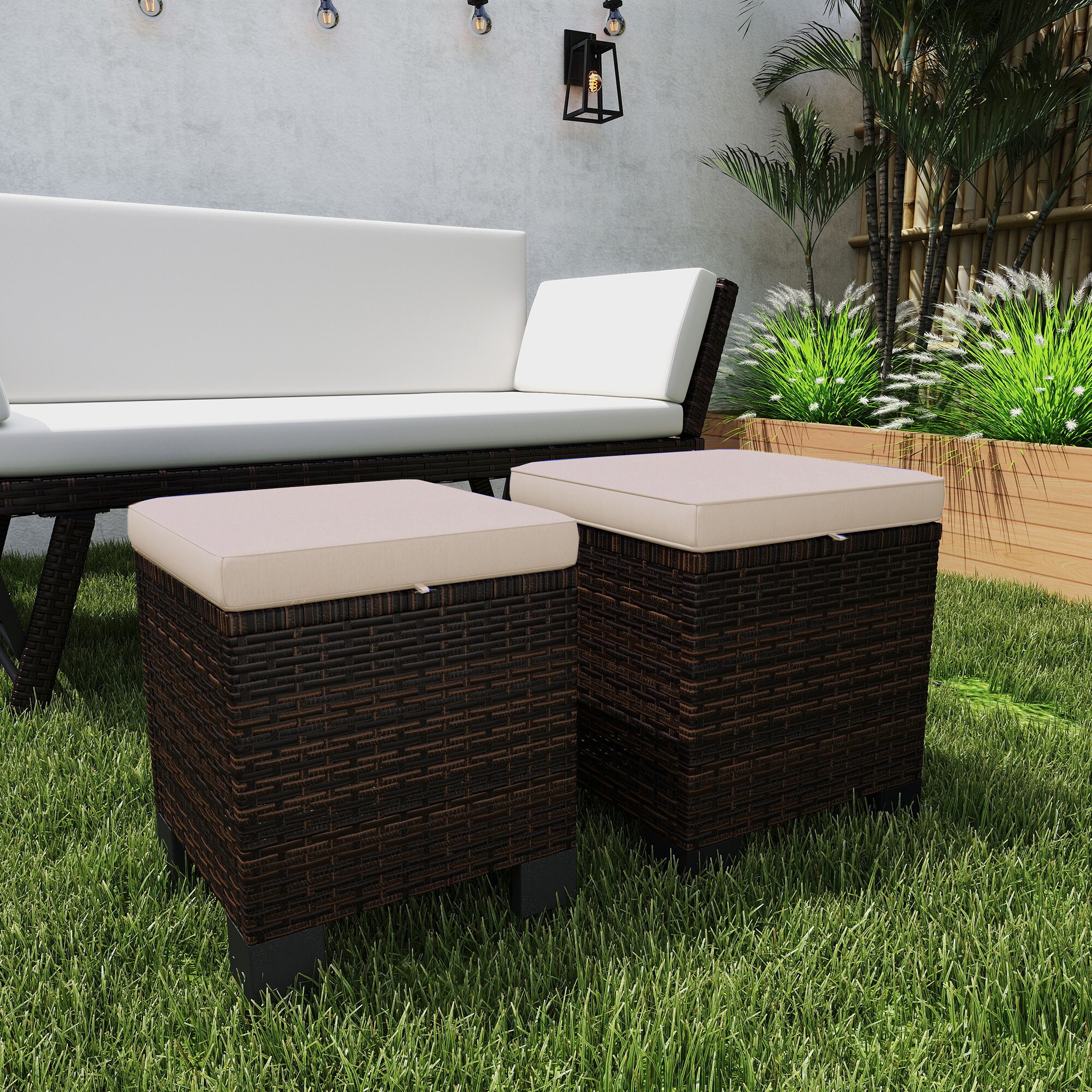 Outsunny 867-293V00CW Stools-Ottomans - View #2