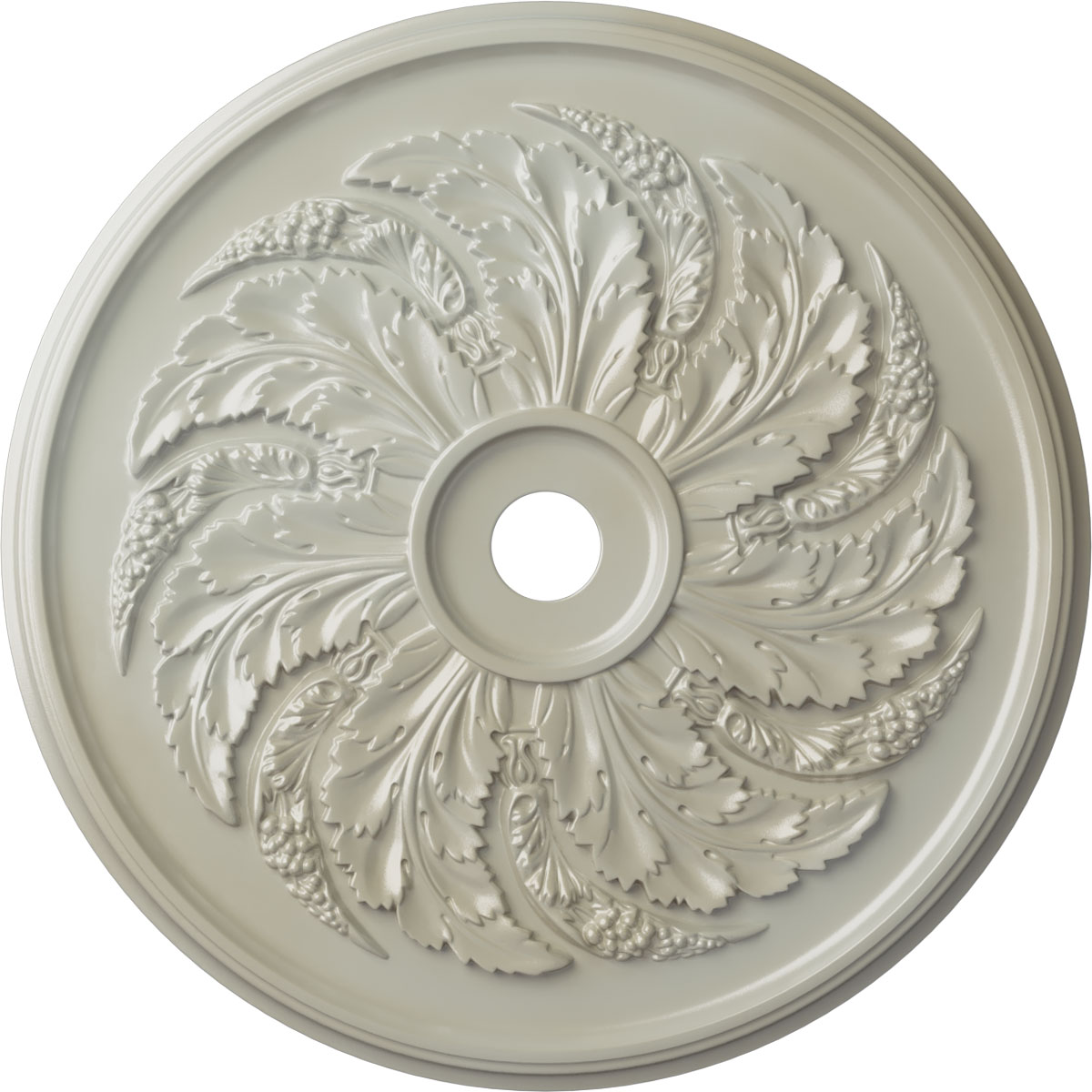 Ekena Millwork CM42SKFBS Sellek 42.125-in W x 42.125-in L Painted Flash Blue Polyurethane Whole Ceiling Medallion