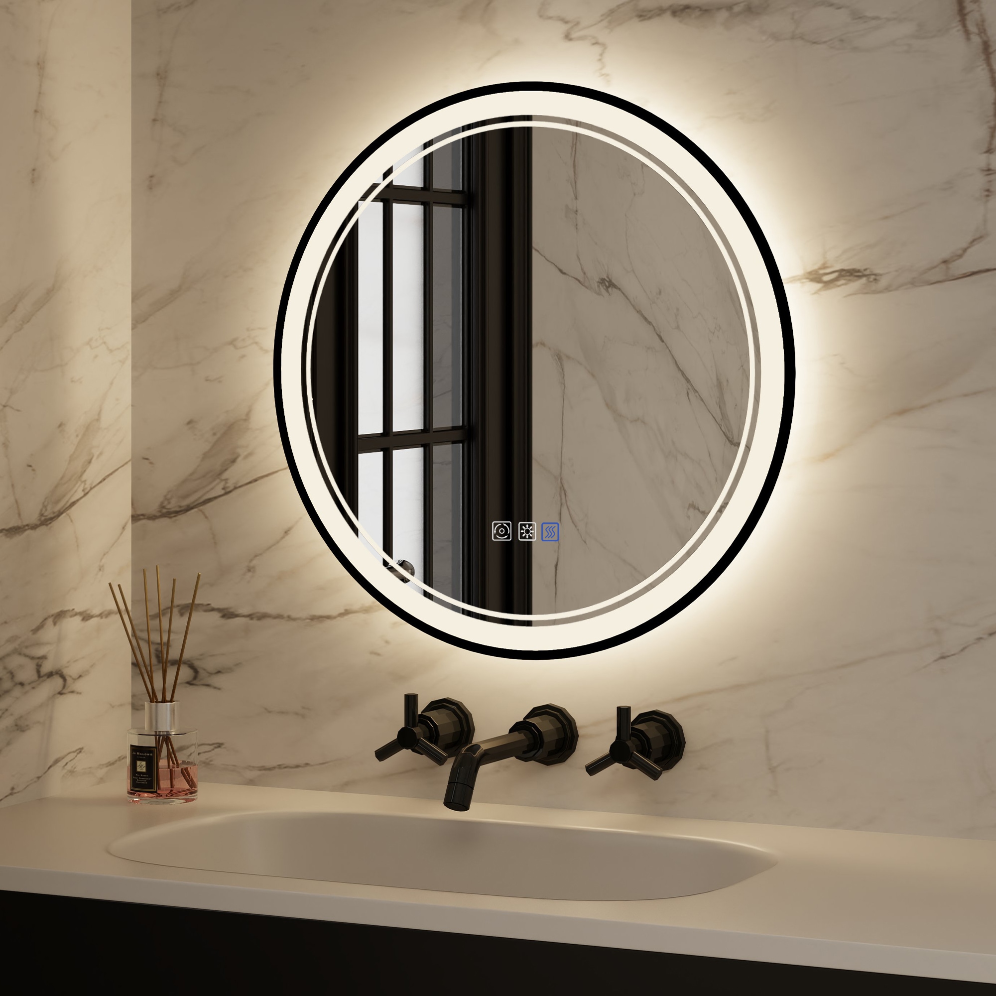 ExBrite FXBM2424BL Framed-Bath-Mirrors - View #18