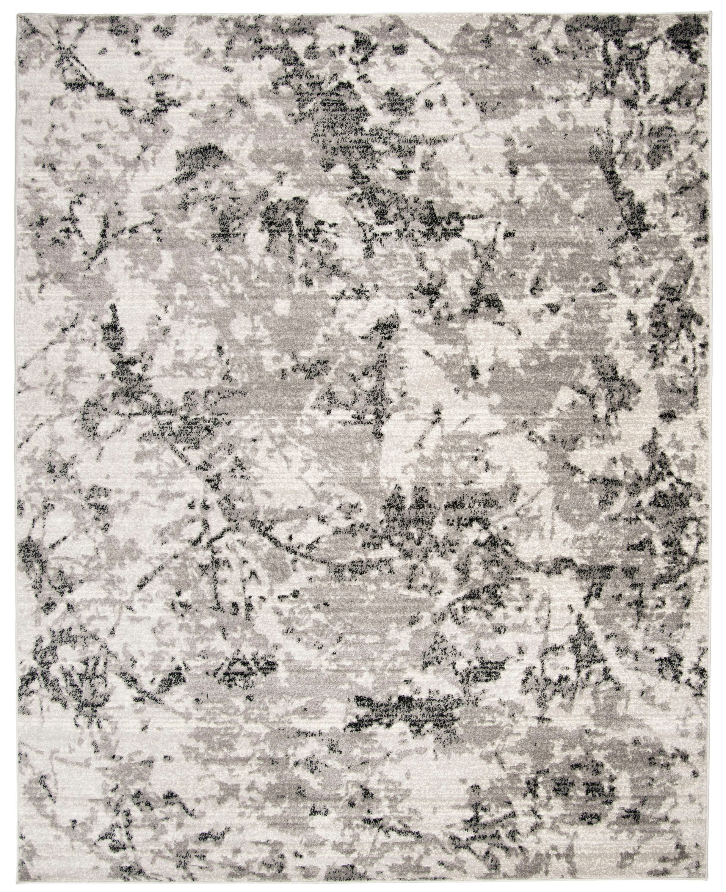 Skyler Grey and Ivory 8' x 10' Medallion Area Rug