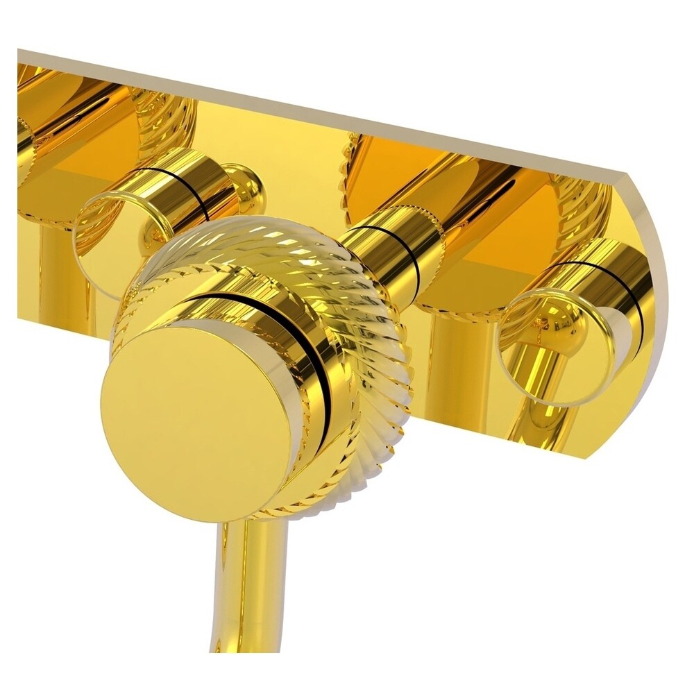 Allied Brass 920T-3-PB Robe-Hooks - View #2