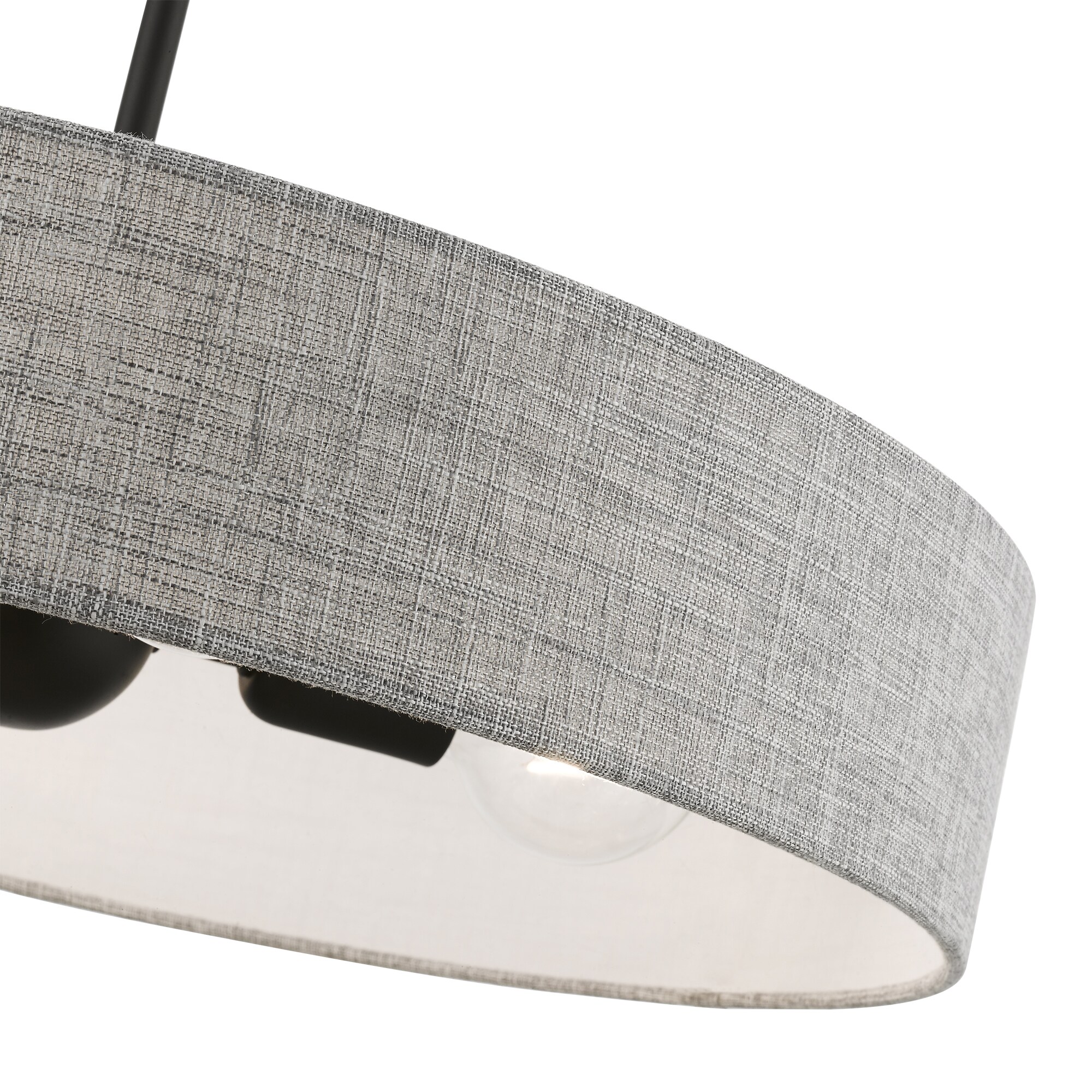 Elmhurst Black Nickel 4-Light Drum Pendant