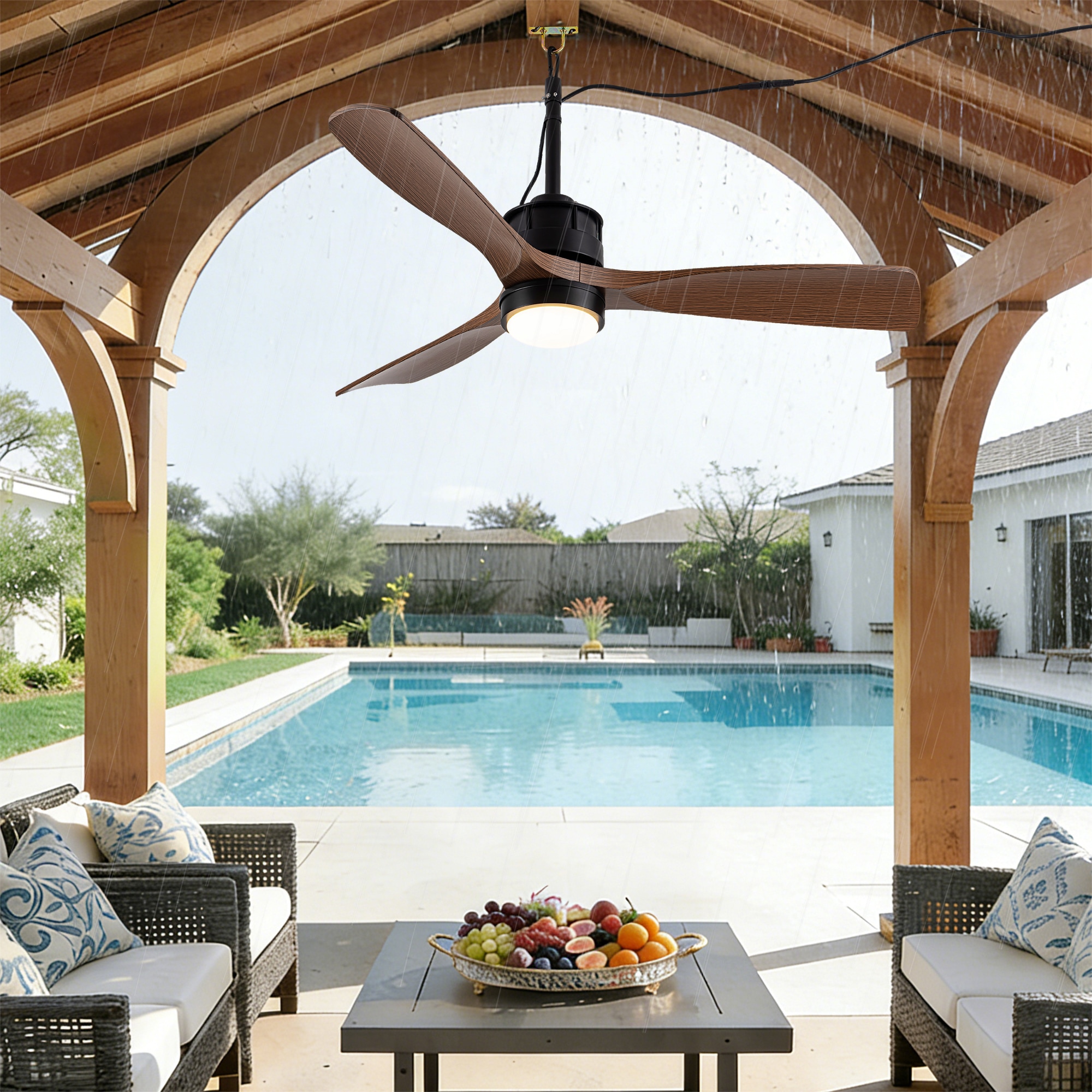YOTOO 42AB-6271BK-1L Ceiling-Fans - View #3