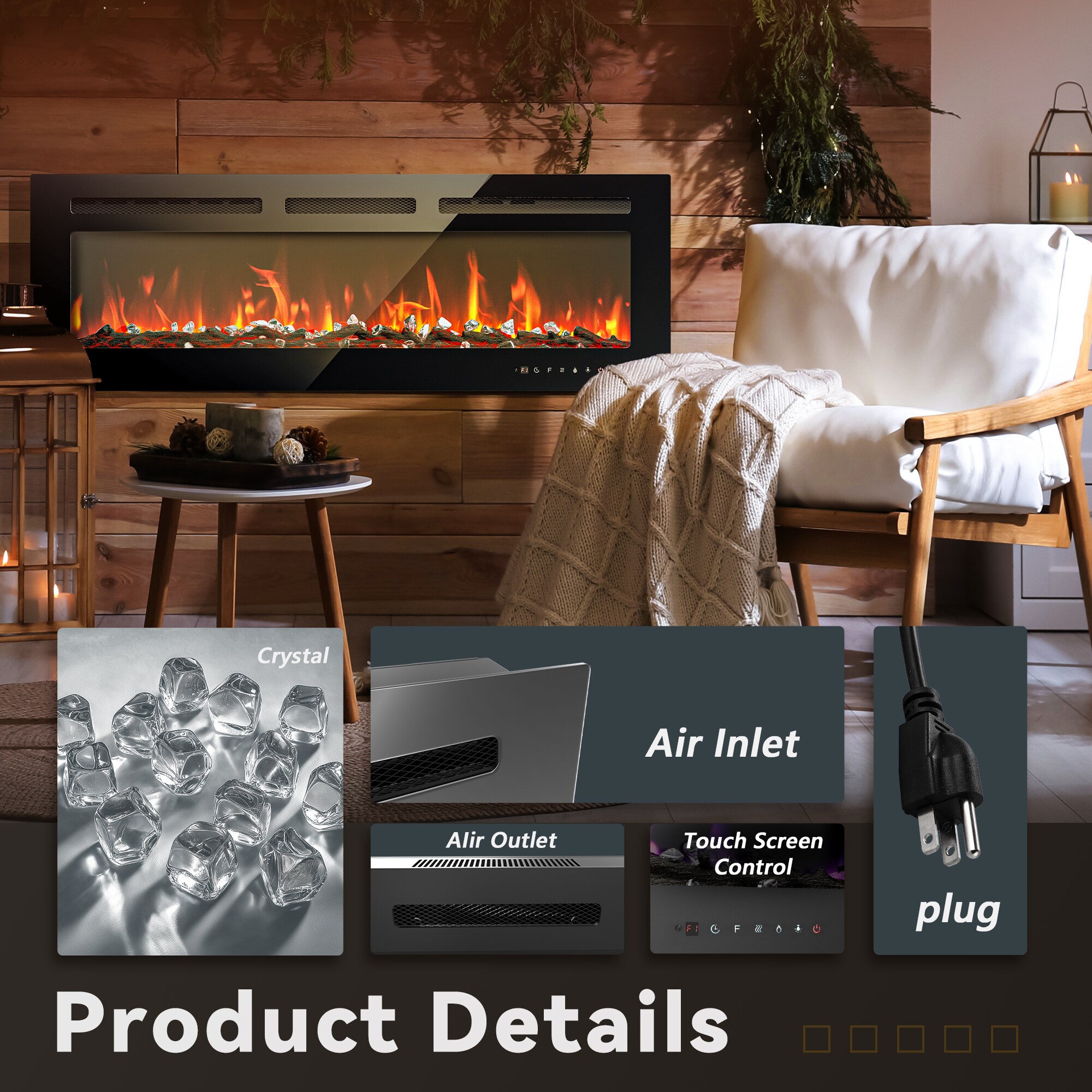 SIMZLIFE EFL-50-S-LWS Electric-Fireplaces - View #7