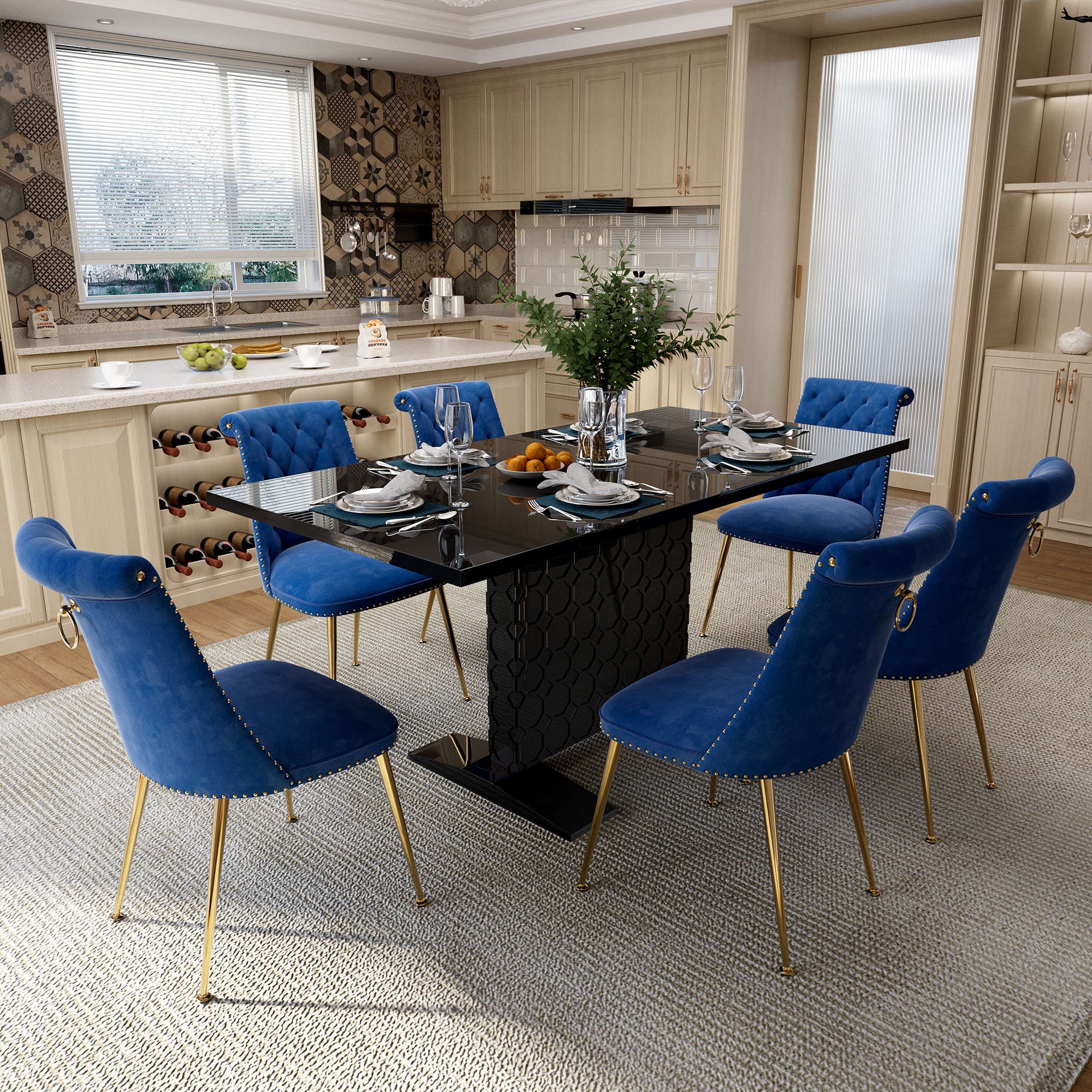 Clihome CL-ST1-BK703NY Dining-Sets - View #4