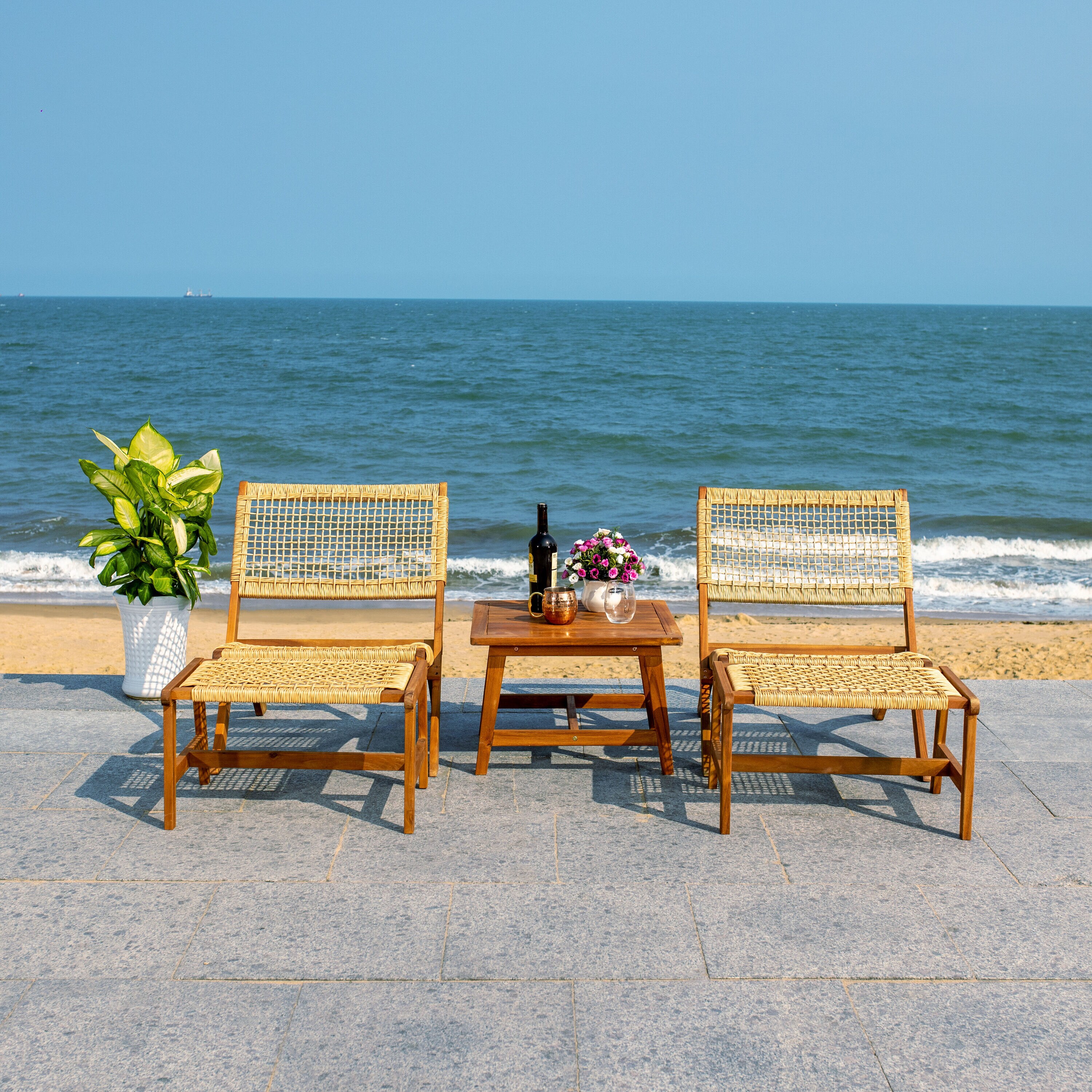 Safavieh PAT7077A Patio-Conversation-Sets - View #7