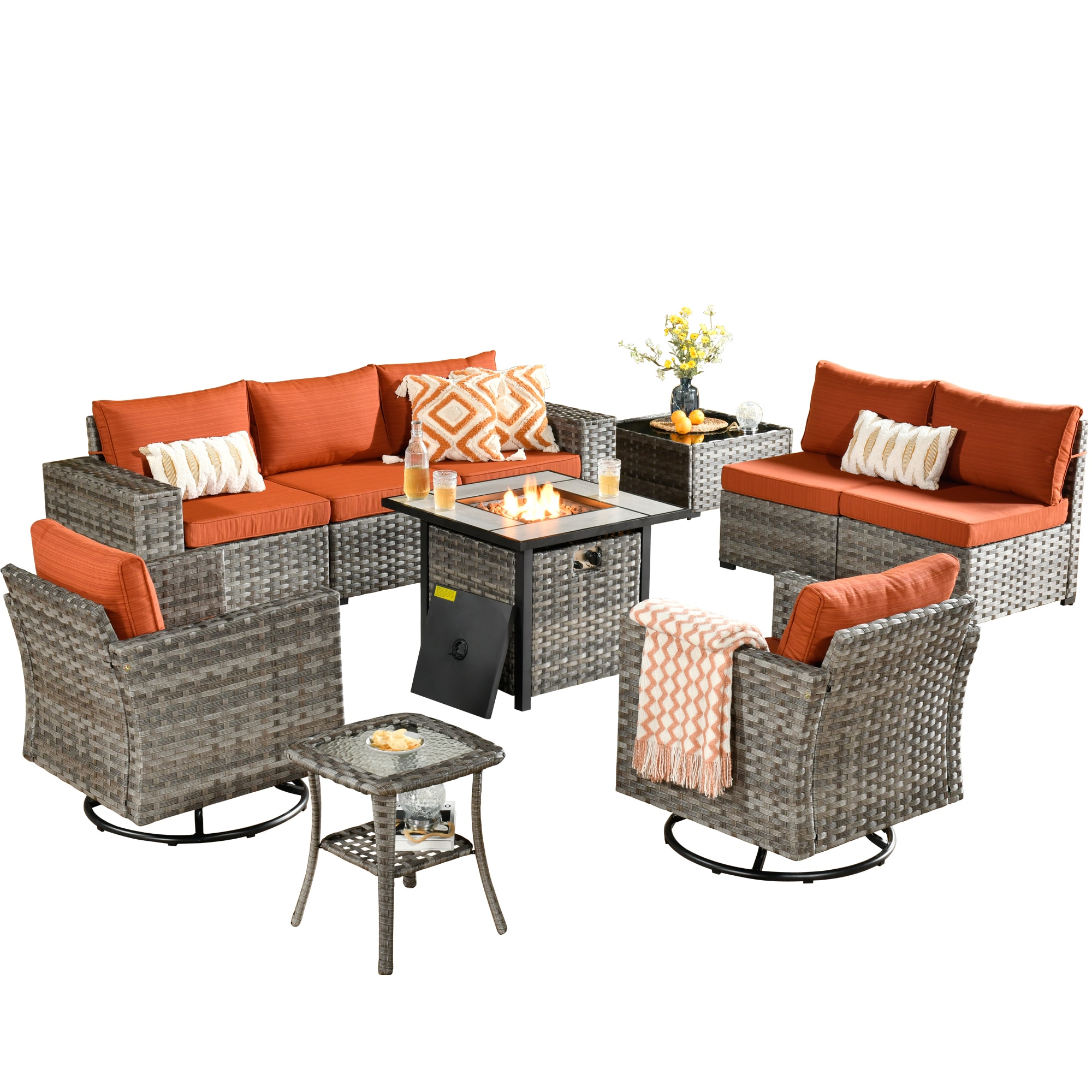 Pouuin SFPYZBBR8-10 Patio-Sofas-Daybeds - View #10