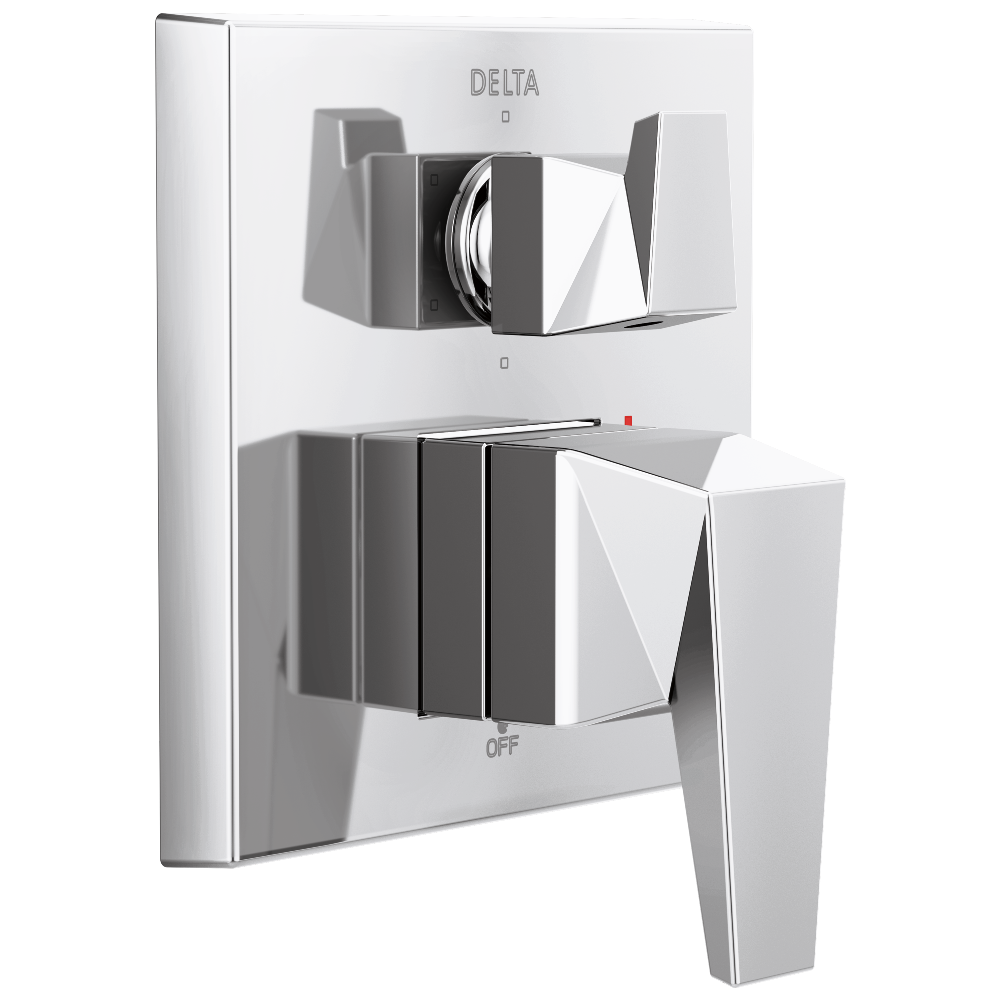 Delta T24943-PR Trillian Lumicoat Chrome 3.75-Inches Universal Bathtub/Shower Diverter 0.5-Inches -ID