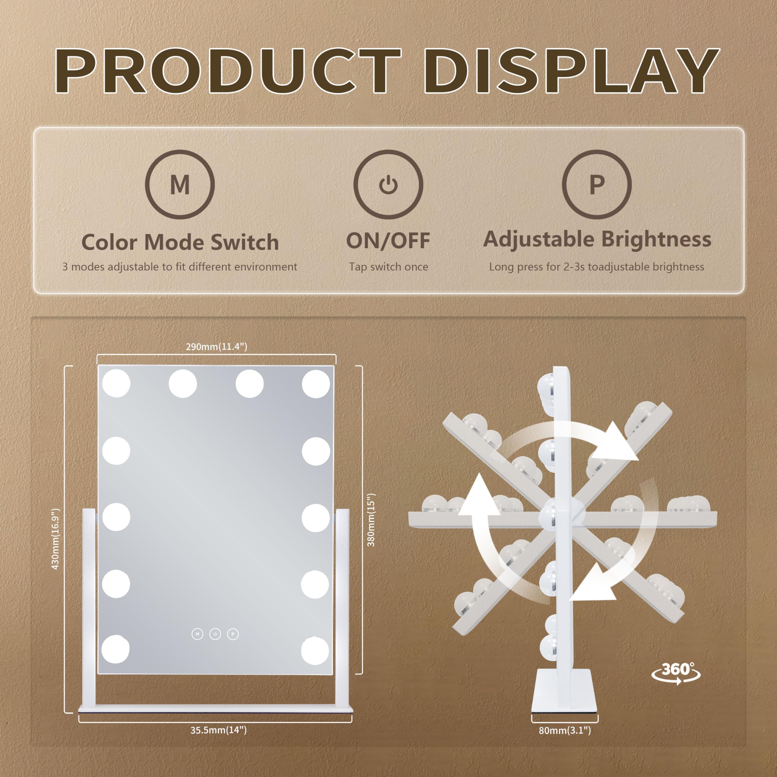 CovertSafe 885287530958 Makeup-Mirrors - View #4