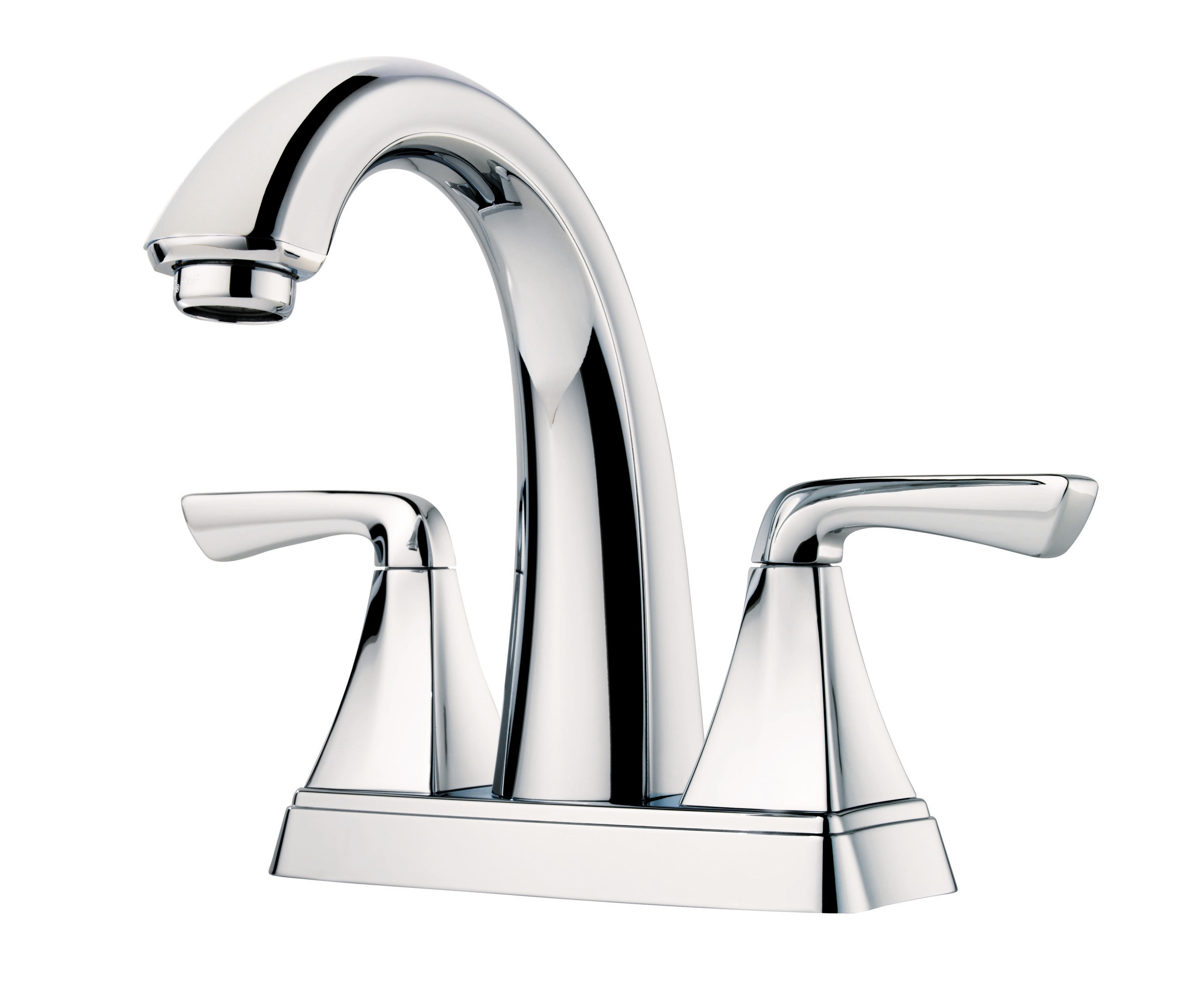 Pfister Masey Brushed Nickel 4-in centerset 2-handle WaterSense Bathroom  Sink Faucet with Drain and Deck Plate (6.031-in)