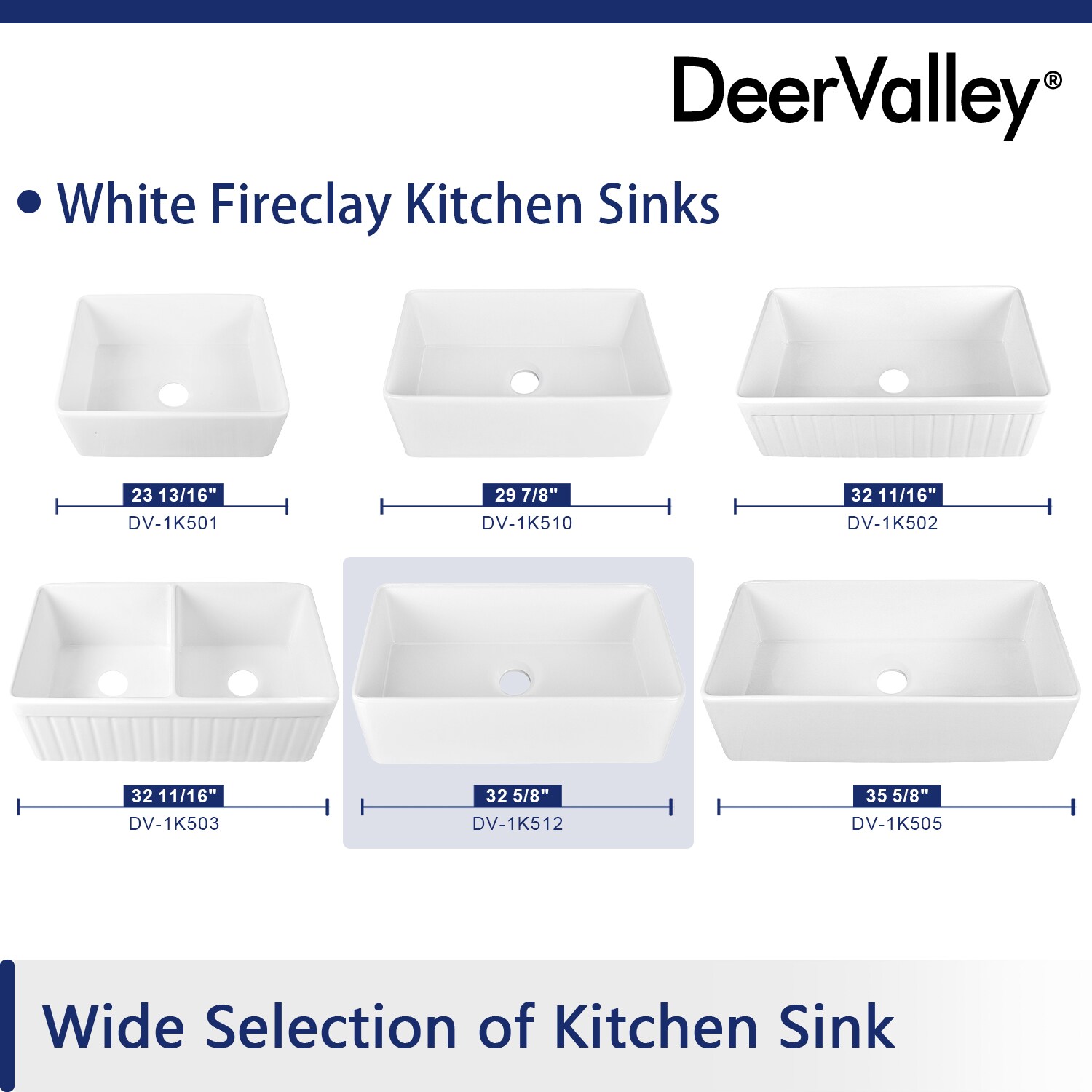 Deervalley Farmhouse Apron Front 33 In X 17 8 In White Fireclay Single