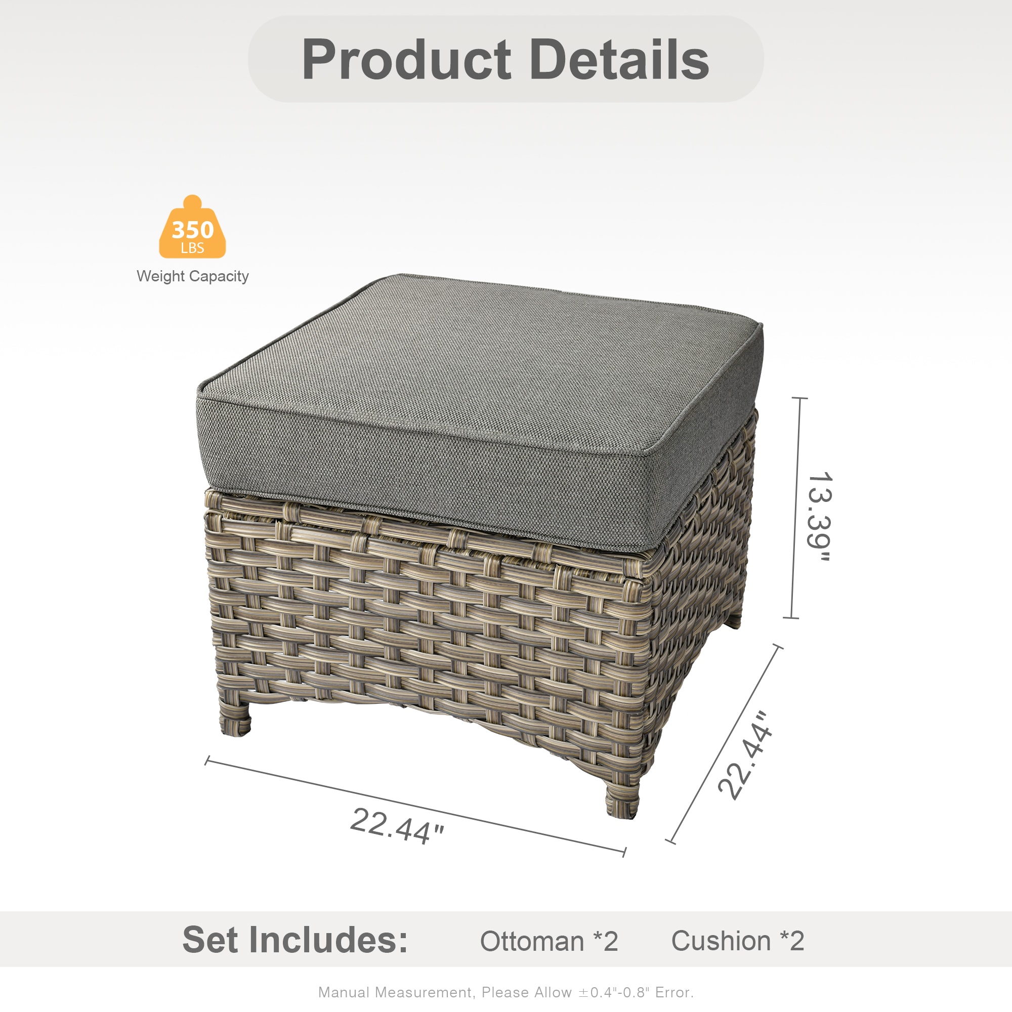 weaxty HMBPAD200-4 Stools-Ottomans - View #3