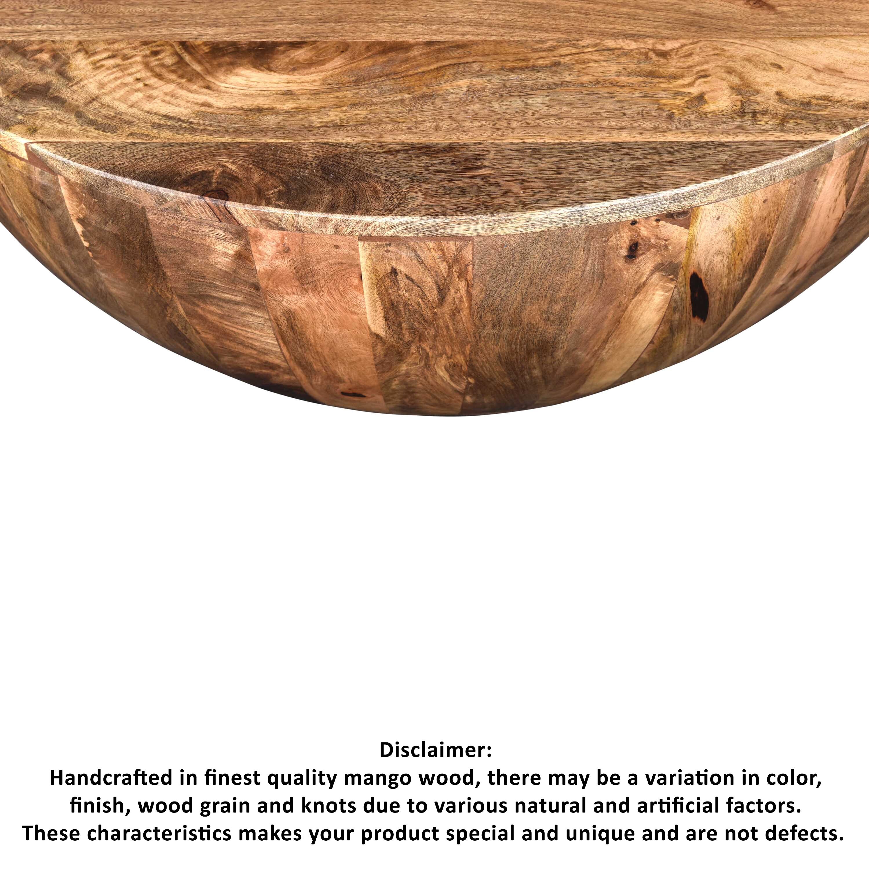 Benzara Brown Wood Modern Coffee Table in the Coffee Tables department at 