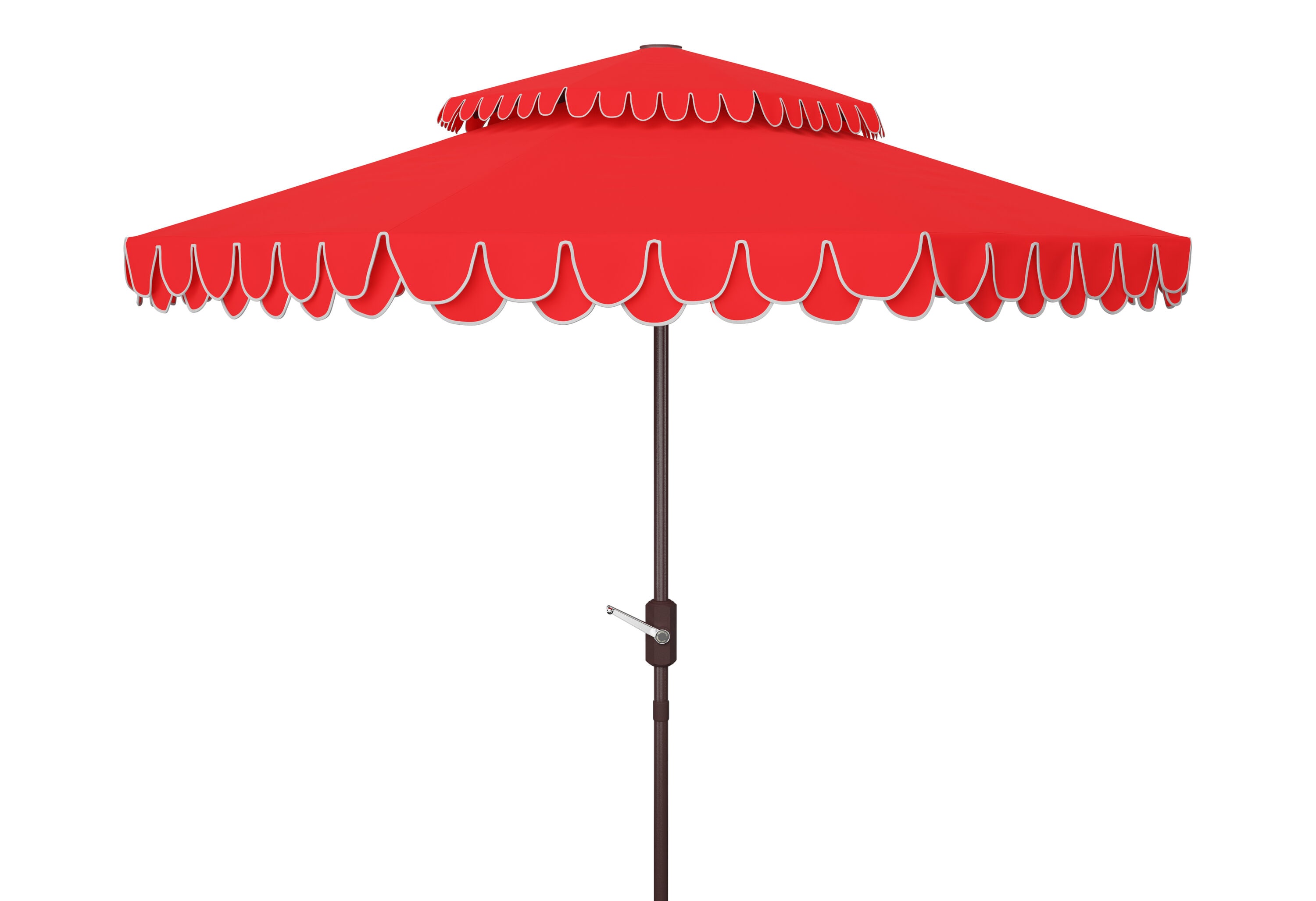 Safavieh PAT8206D 8.43-Feet Aluminum Red Auto-tilt Market Patio Umbrella