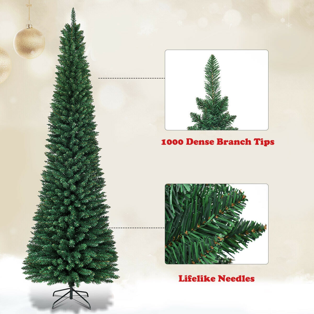WELLFOR CM-HWY-20656 Artificial-Christmas-Trees - View #4