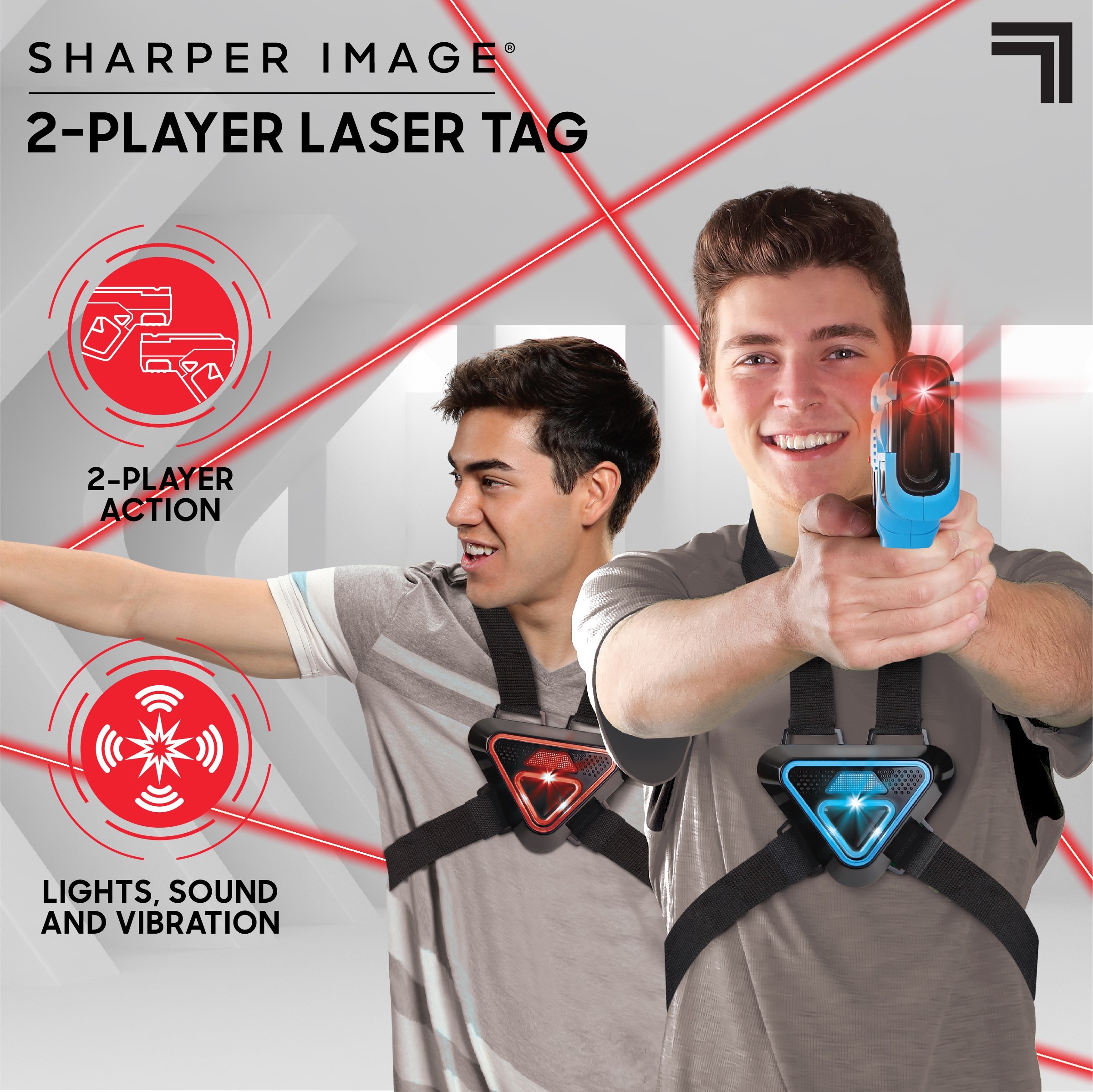 Sharper+Image+1005704+Two+Player+Electronic+Laser+Tag+Gaming for sale online