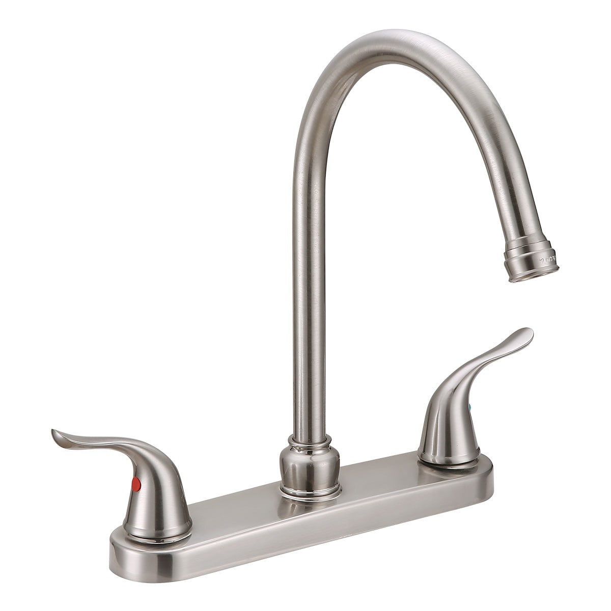 EZ-FLO 10199 Impressions Brushed nickel Single Handle Deck-mount Kitchen Faucet ( Deck Plate Included )