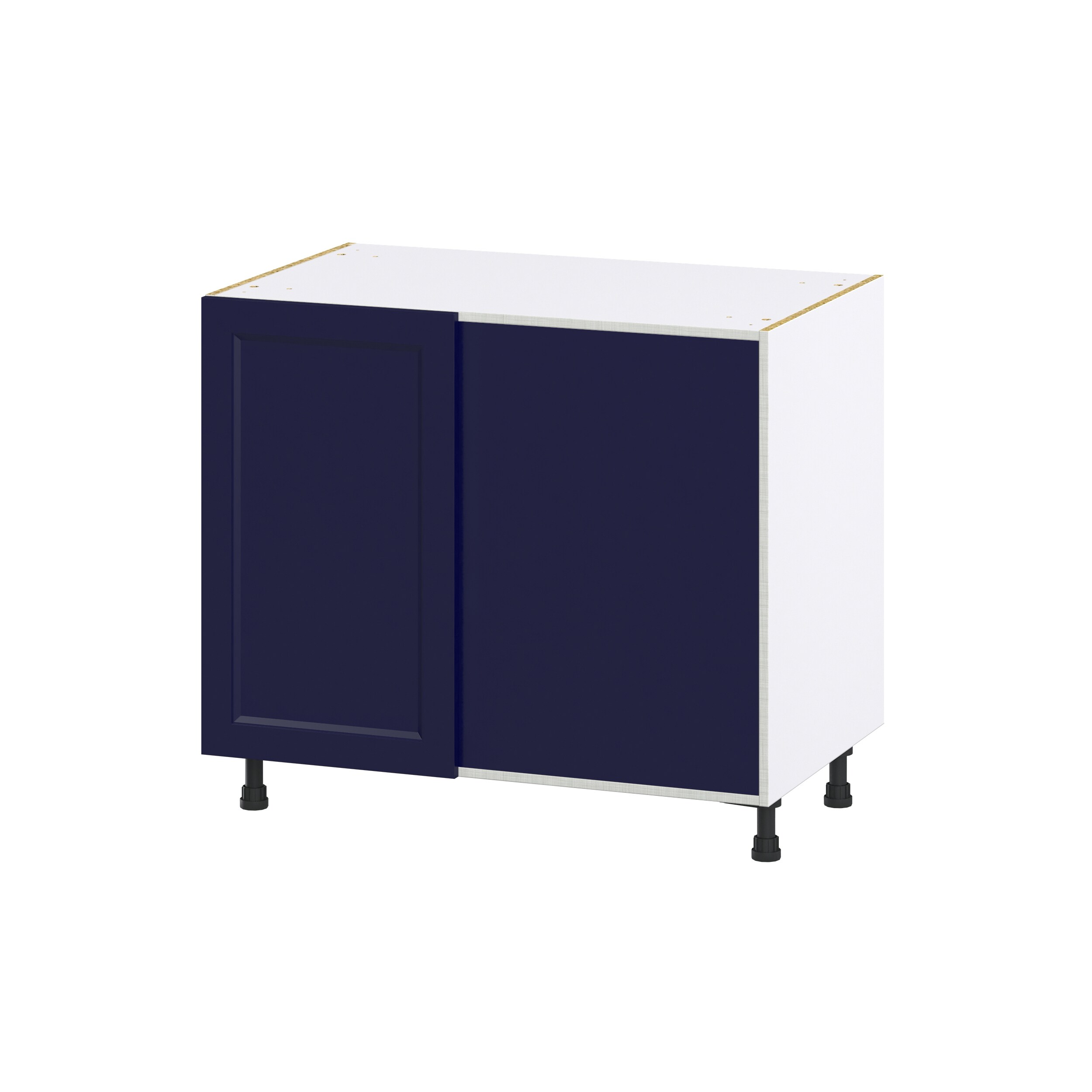 Hugo&Borg Lorette 39-in W x 34.5-in H x 24-in D Navy Blue Blind Corner ...