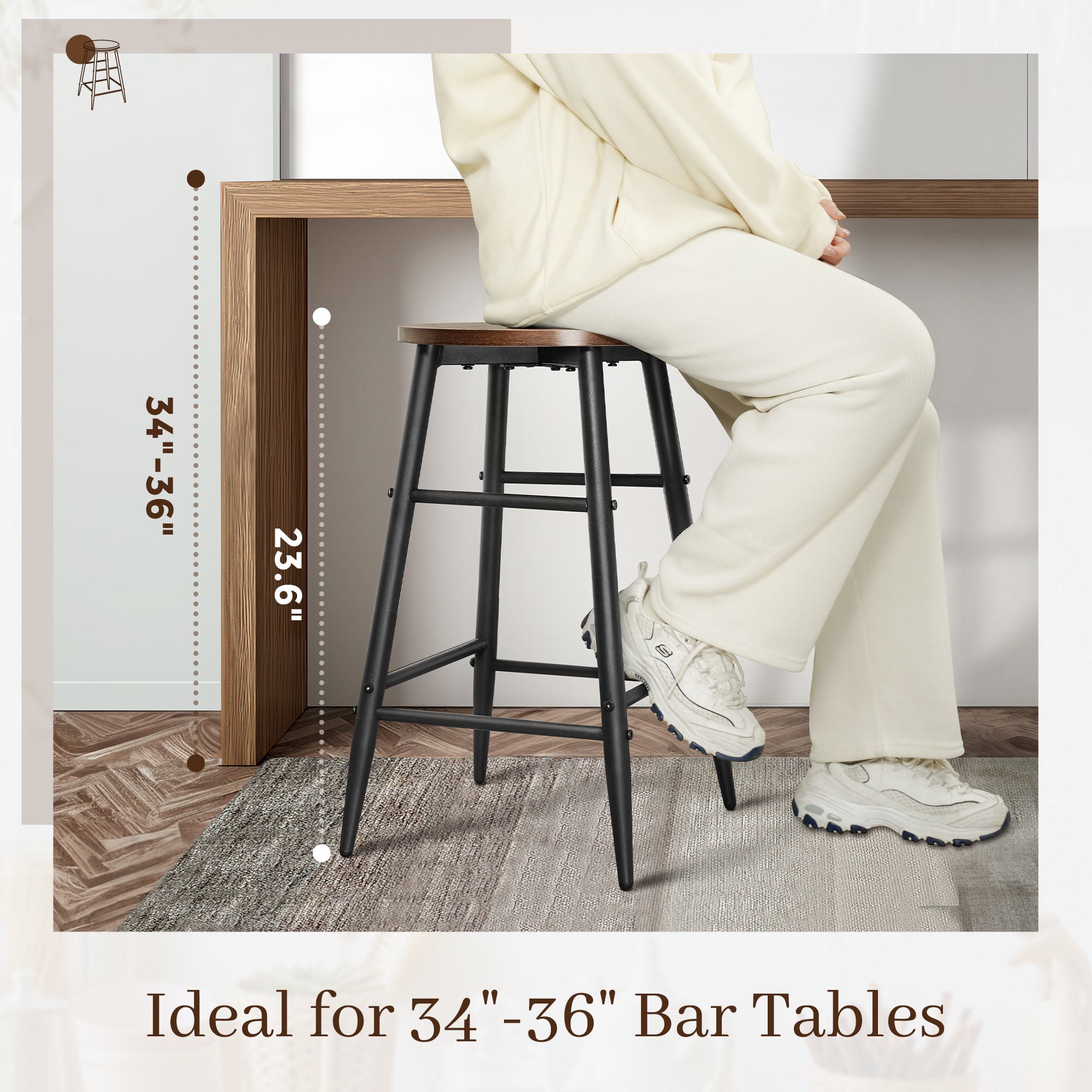 LTMATE LSRG003-RW-PK2 stools - View #3