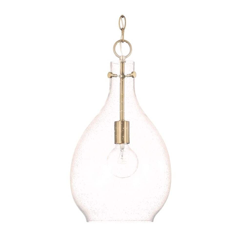 Capital Lighting  349011 Brentwood 10 Inch Wide Mini Pendant with Shade