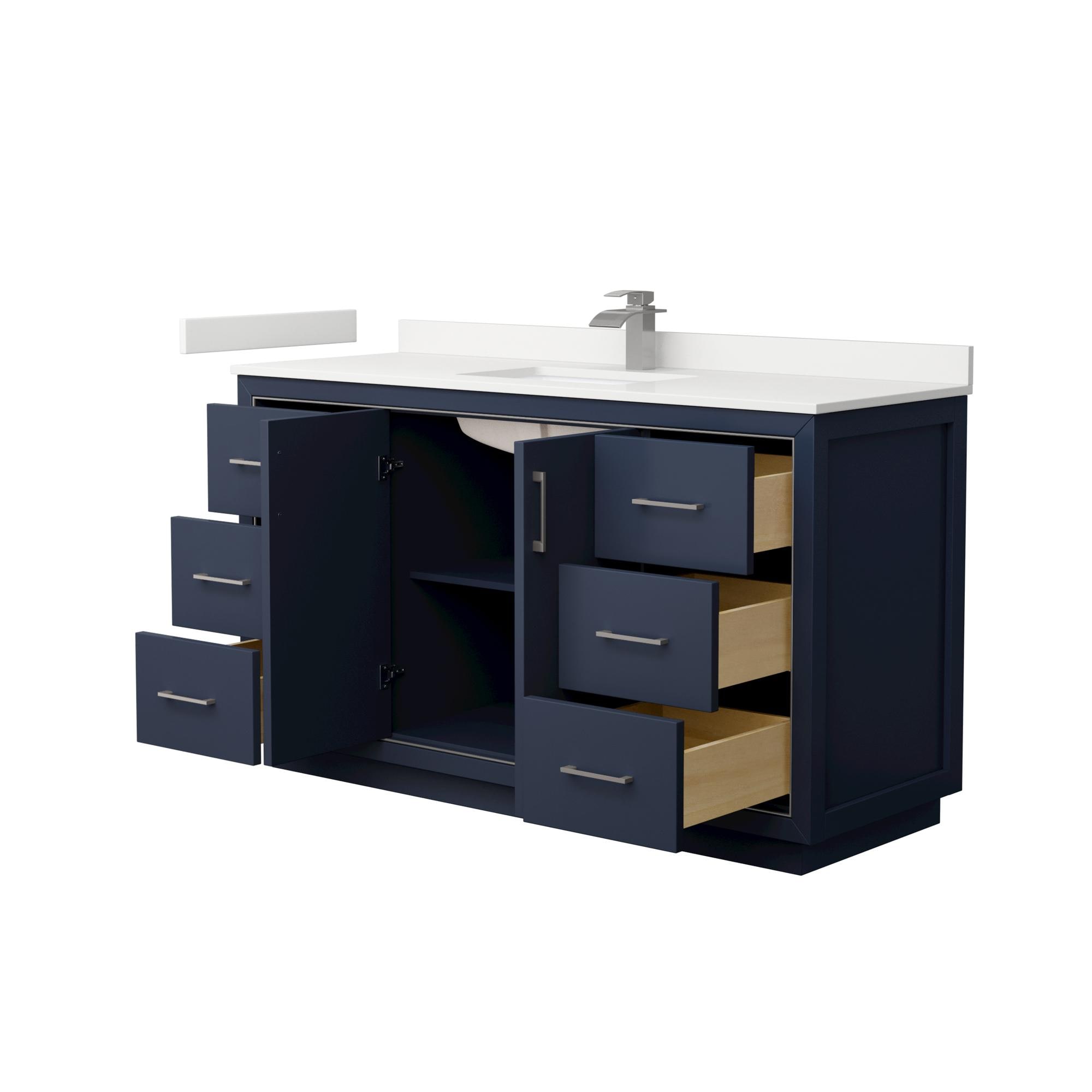 Wyndham Collection WCF111160SBNWQUNSMXX Bath-Vanity-Combo - View #2