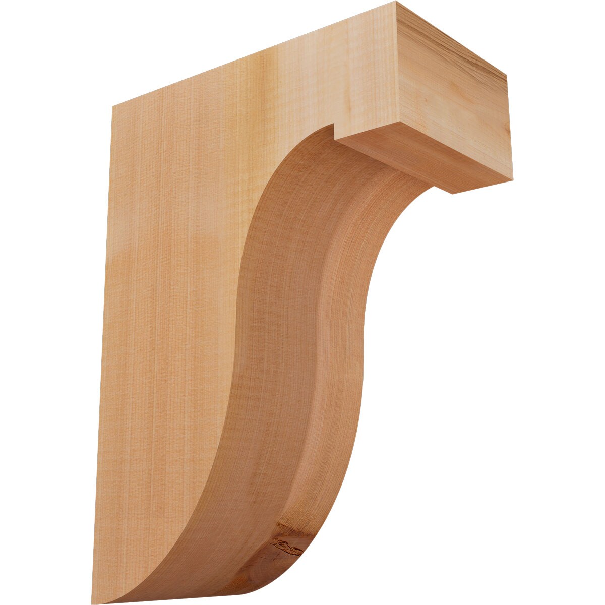 Ekena Millwork COR06X10X14DEL00SWR 5-1/2-in x 10-in x 14-in Del monte Unfinished Western red cedar Wood Paintable/Stainable Corbel