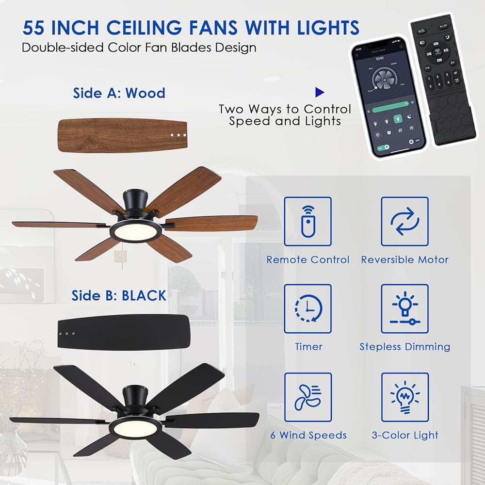 Gleam Flare GF-6428-54BK Ceiling-Fans - View #7