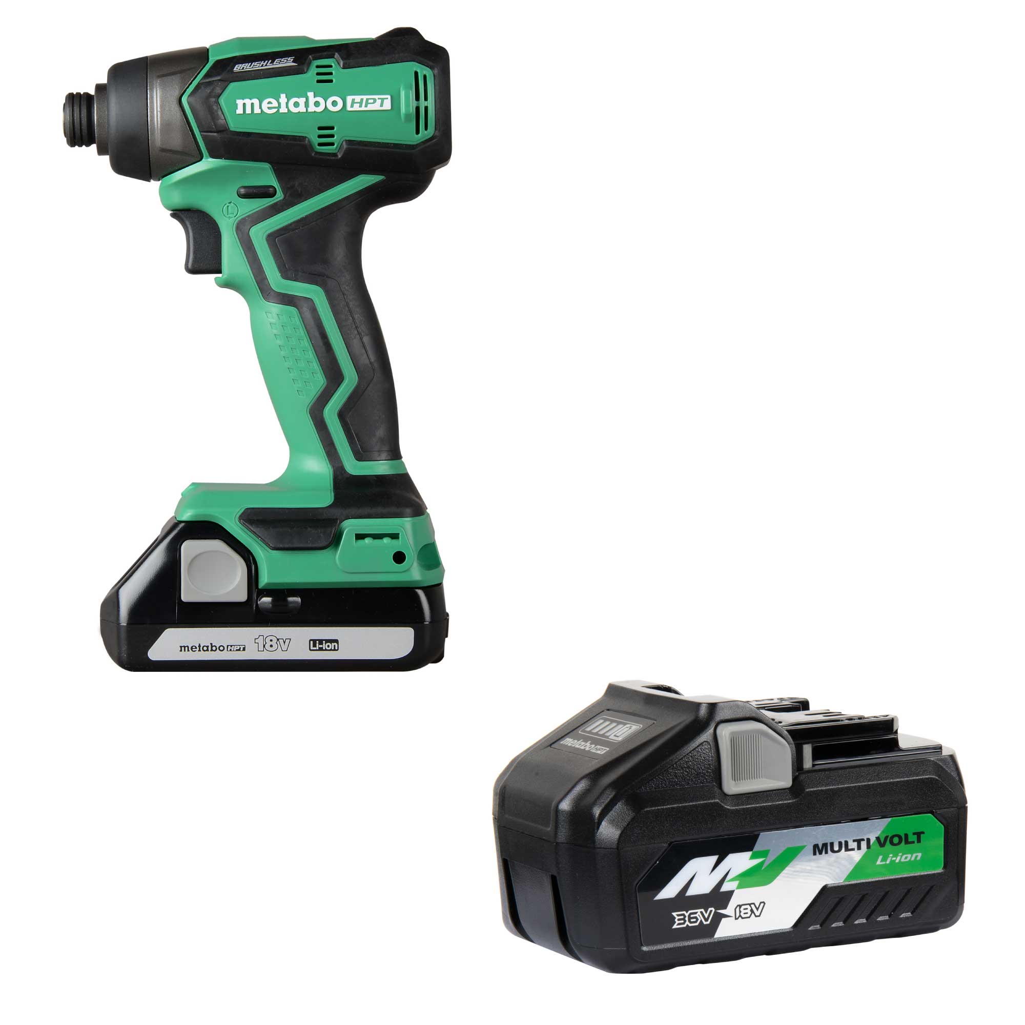 Metabo HPT 18-volt Variable Speed Brushless Cordless Impact Driver (2-batteries included) with MultiVolt 4.0Ah/8.0Ah Power Tool Battery Lowes.com