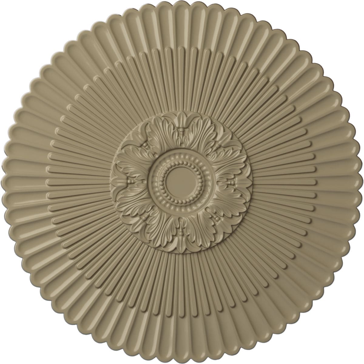 Ekena Millwork CM41NEGDF Nexus 41-in W x 41-in L Painted Gobi Desert Polyurethane Whole Ceiling Medallion