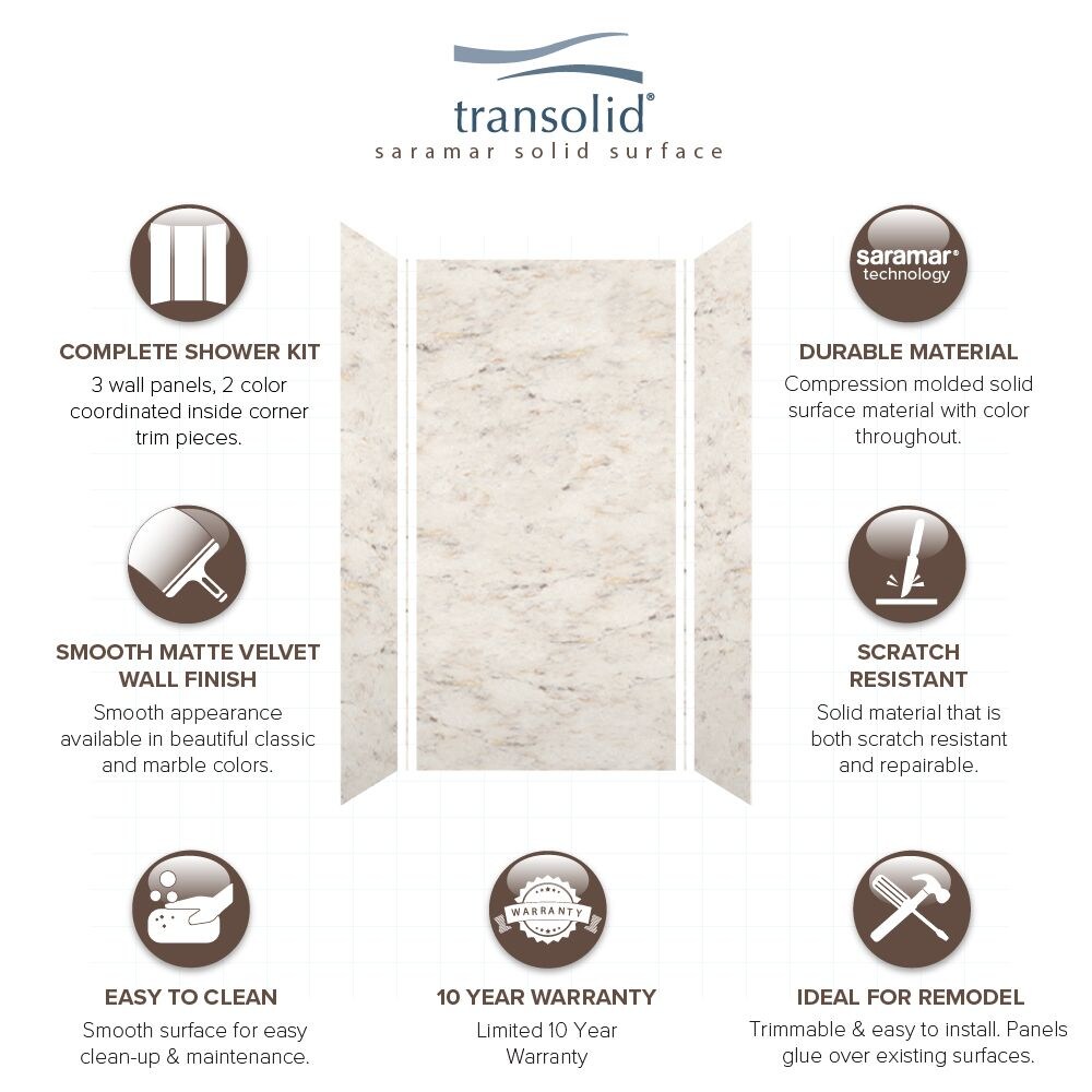 Transolid SWK483696-48V Shower-Wall-Surrounds - View #7