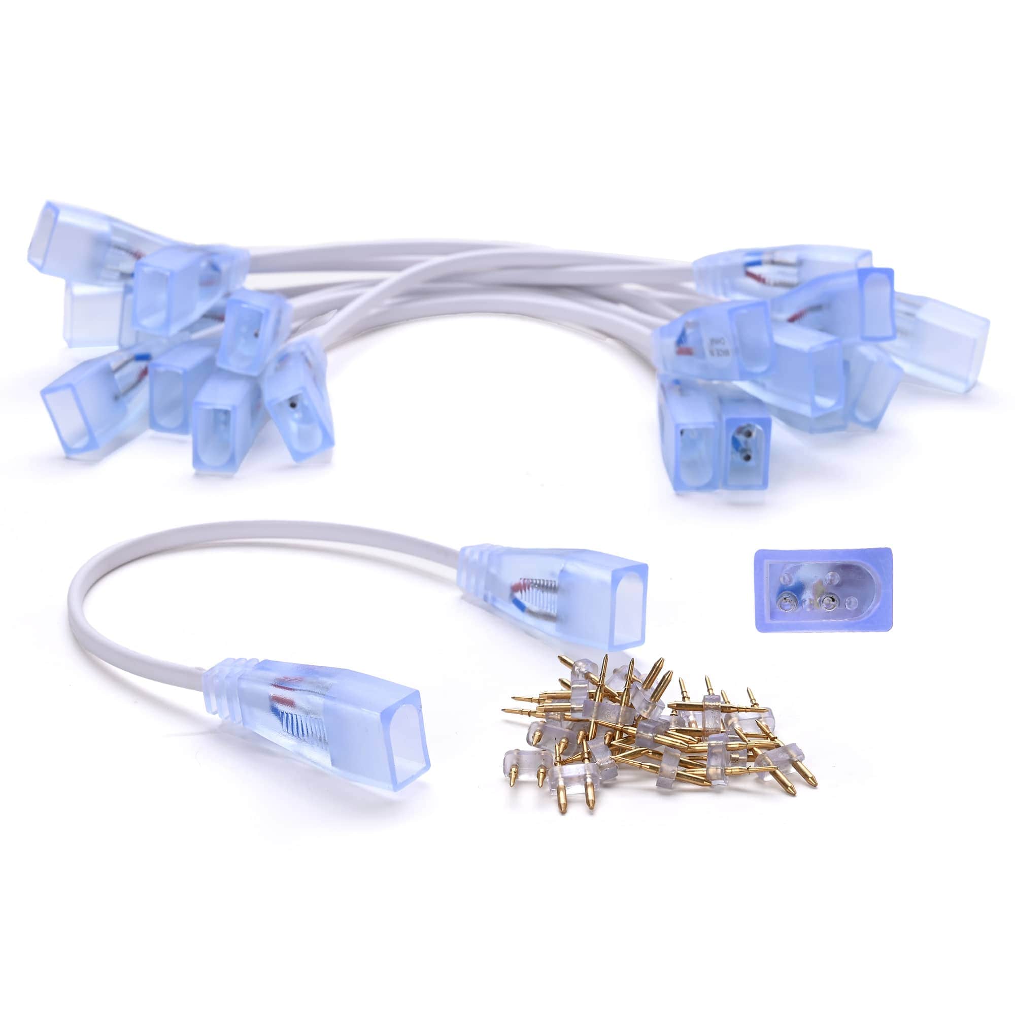Yescom 11DSL001-EXT30-01-LO Set of 10 Extension Cord Cable Wire for LED Neon Rope Light with Pin