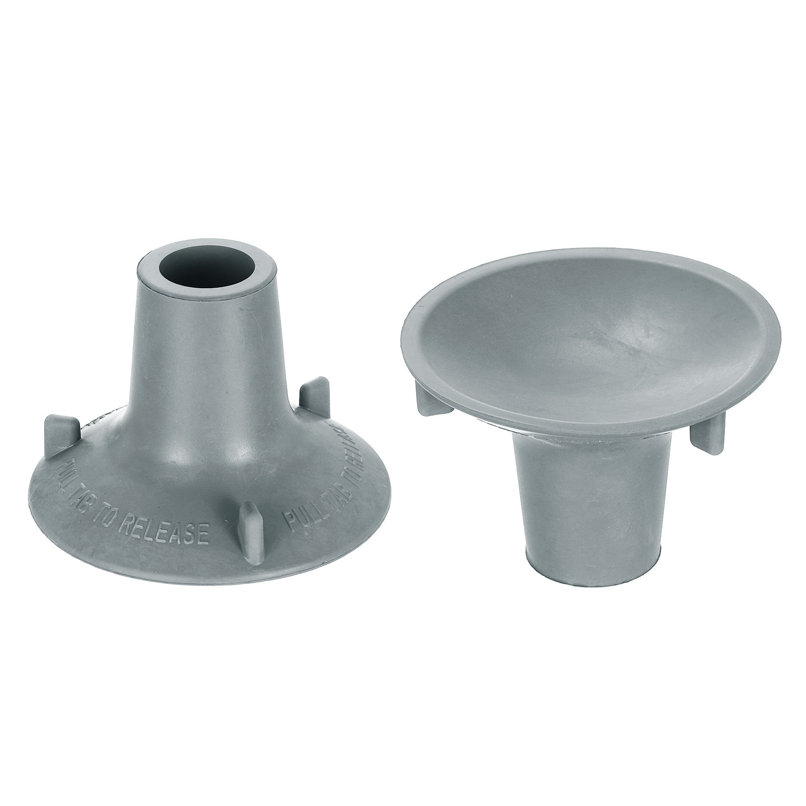 Unique Bargains 2pcs Replacement Feet for Shower Chair Bath Seat 1-Inch ID Heavy Duty Non Slip Rubber Suction Cup Feet Chair Leg Caps for Shower Stools and Transfer Bench Gray