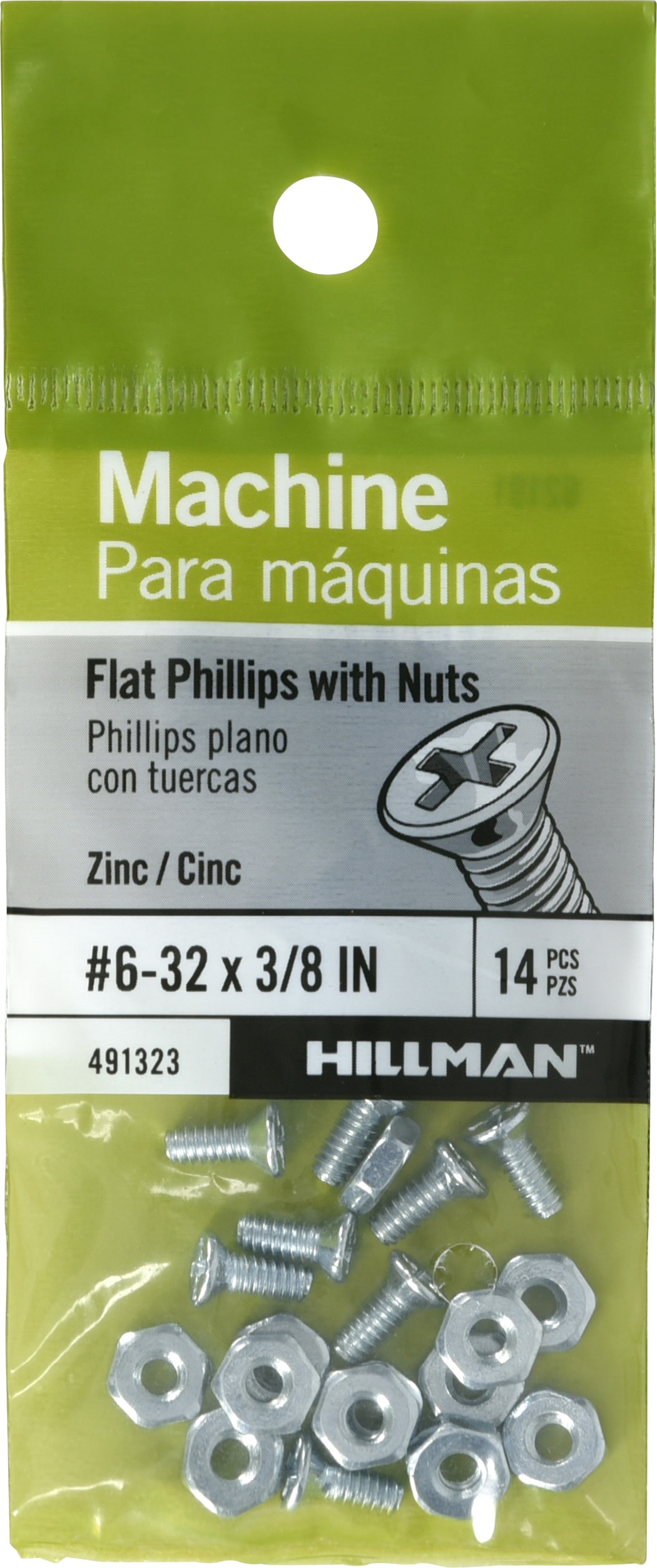 The Hillman Group 92036 4-40-Inch x 3/8-Inch Pan Head Phillips Machine Screw 100-Pack 