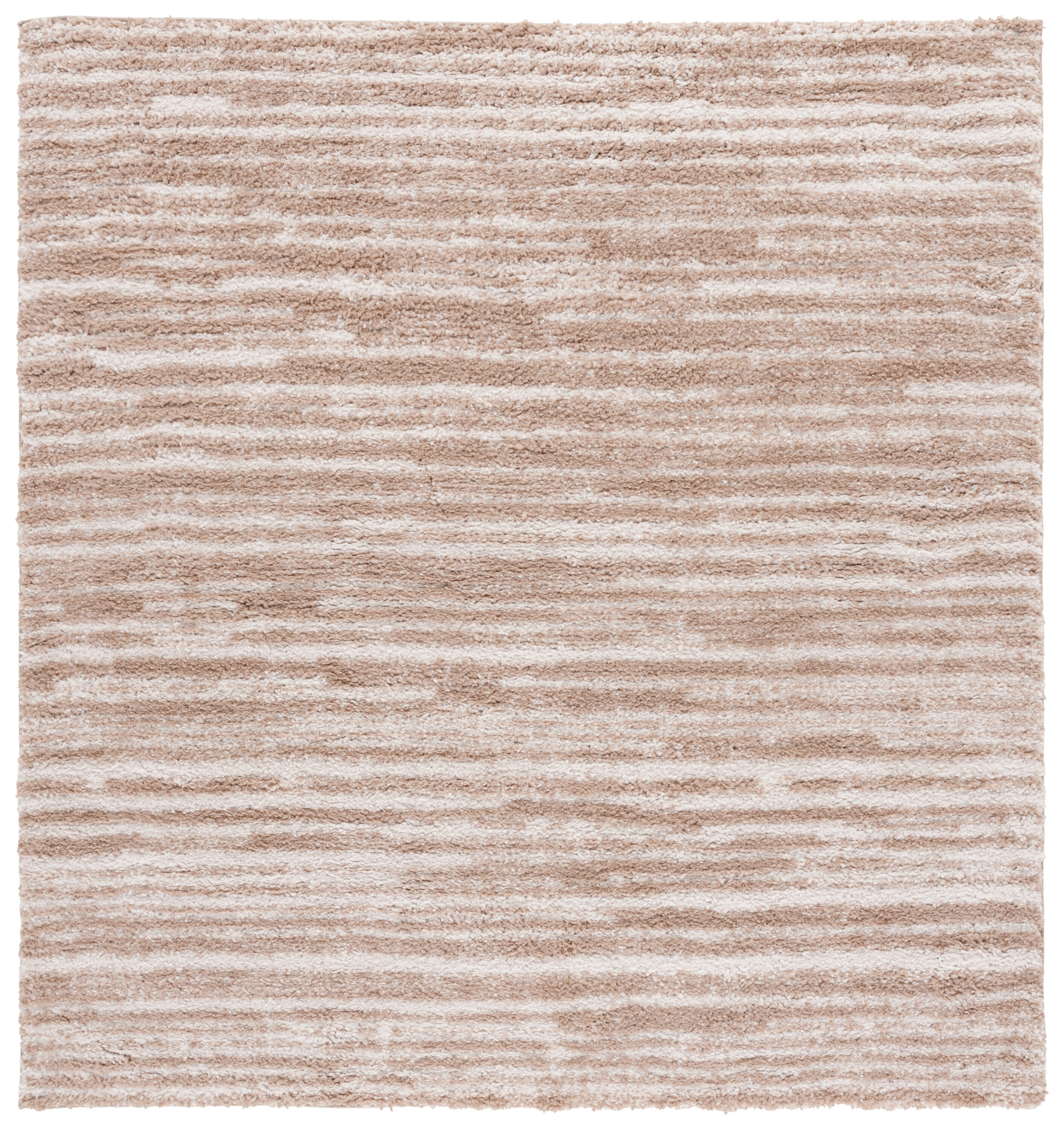 Rumi Shag 110C Beige/Ivory 7 X 7 Area Rug