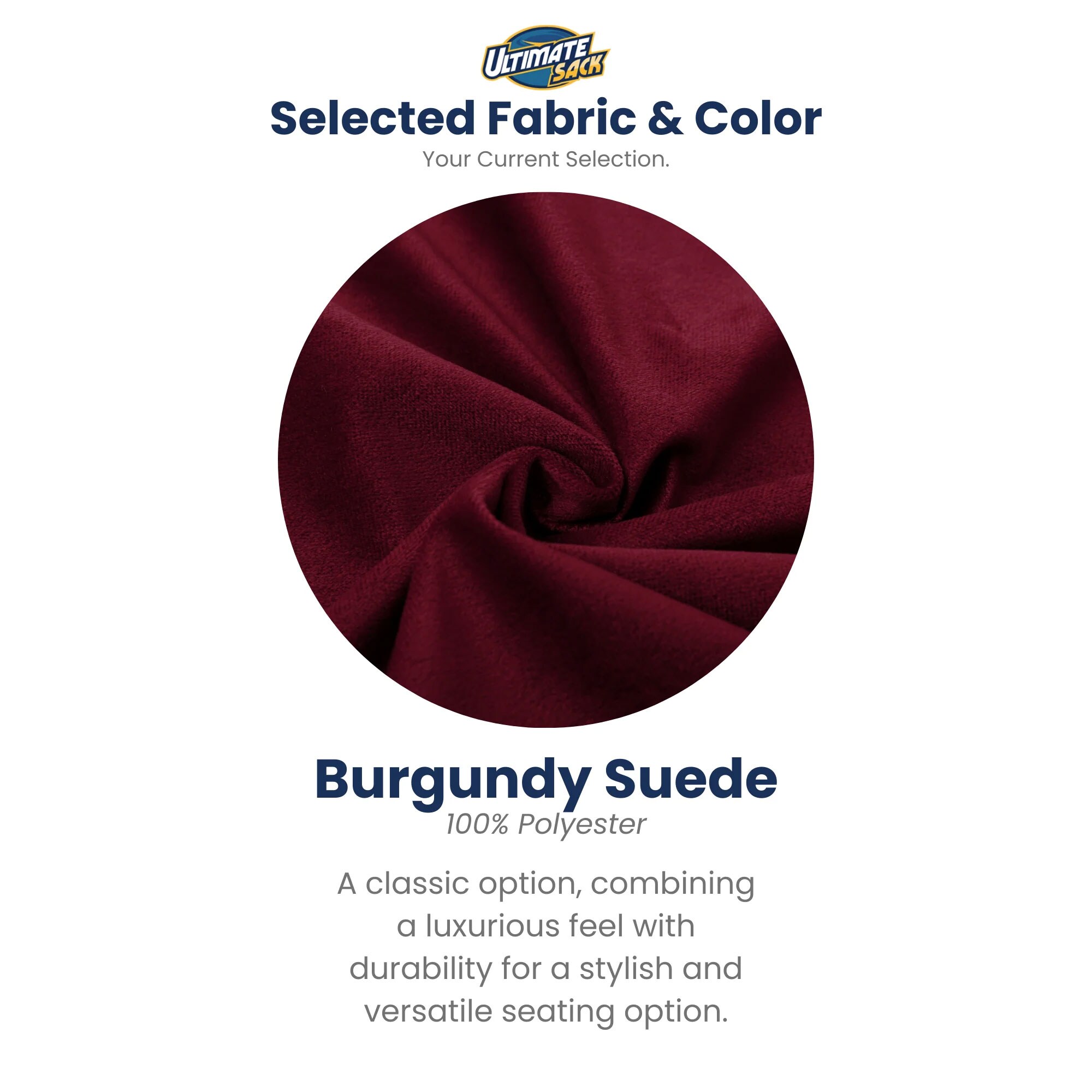 Ultimate Sack CHA-3000-BURG-SUEDE Bean-Bag-Chairs - View #2
