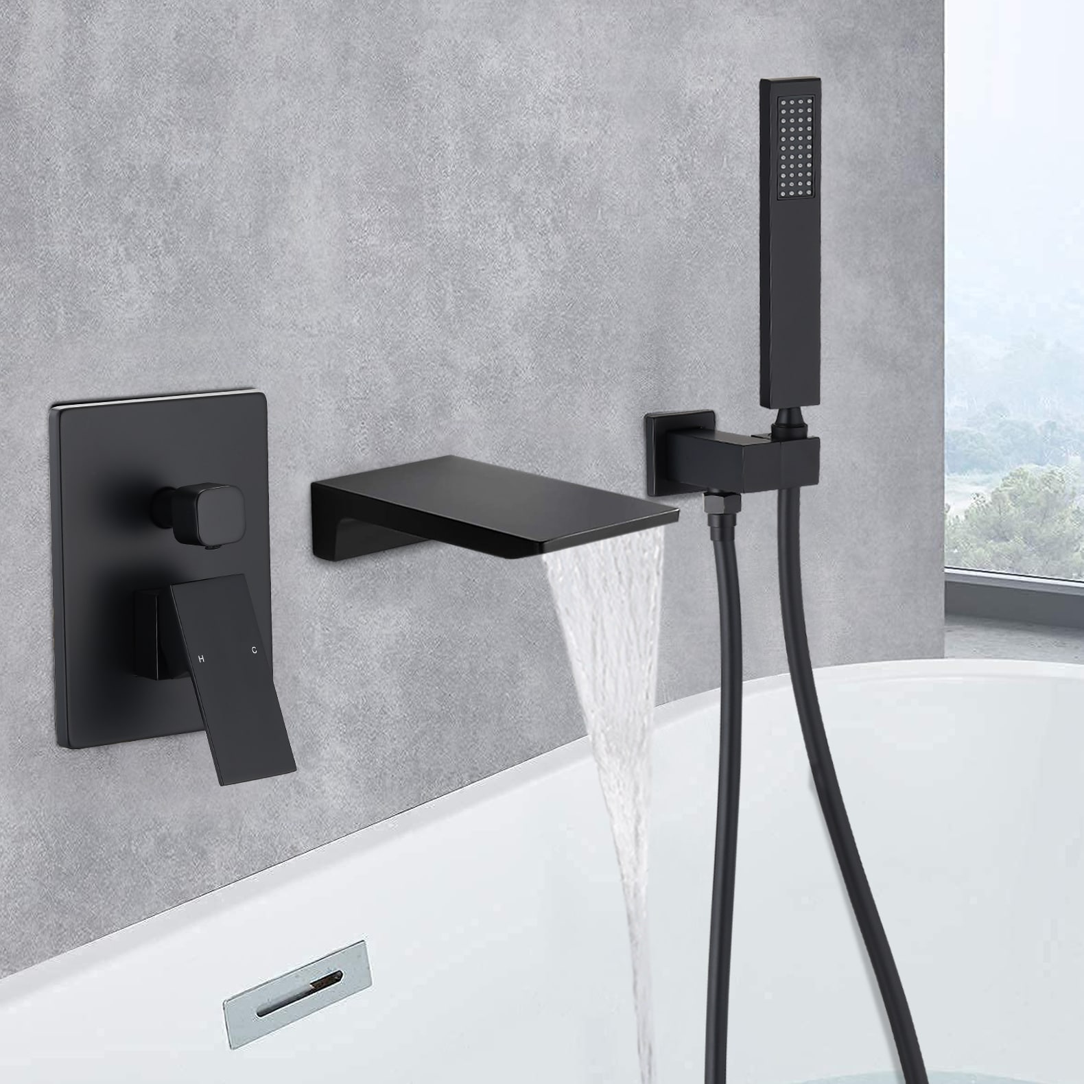 Vanfority VF-BB812MB Tub-Shower-Faucets - View #2