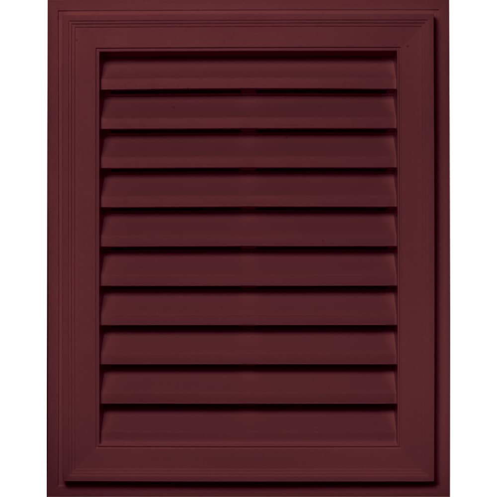 Builders Edge 120072430078 20-in x 30-in Wineberry Rectangle Vinyl Gable Louver Vent