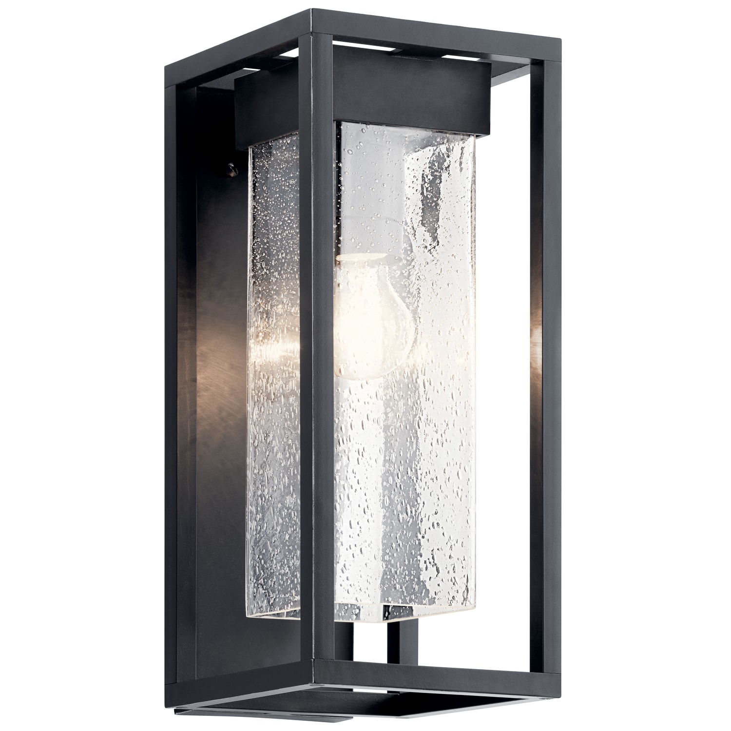 Kichler 59061BSL Mercer 1 -Light 16-in H Black Hardwired Outdoor Wall Light