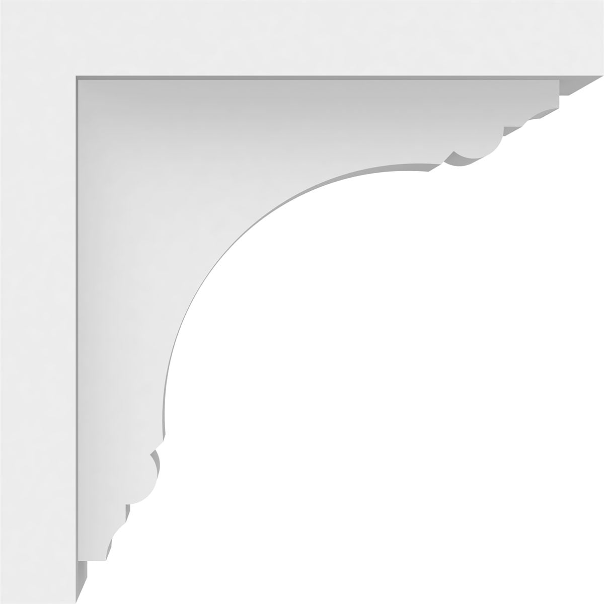 Ekena Millwork BKTP05X10X10WAR Exterior-Brackets-Braces - View #3