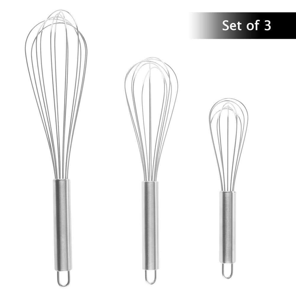 Tovolo Stainless Steel Whisk Whip Kitchen Utensil Bundle - Set of 2