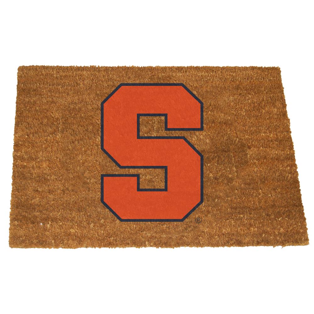 The Memory Company COL-SYR-1689 Syracuse Orange 2-ft x 3-ft Team Color Coir Rectangular Outdoor Decorative Sports Door Mat